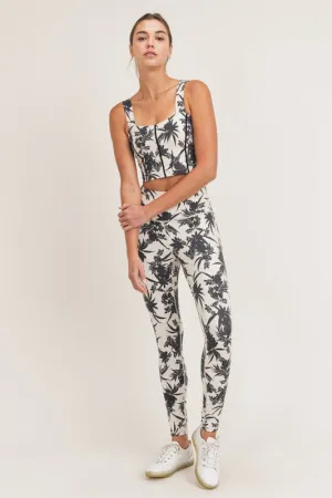 Palm Beach Print Leggings