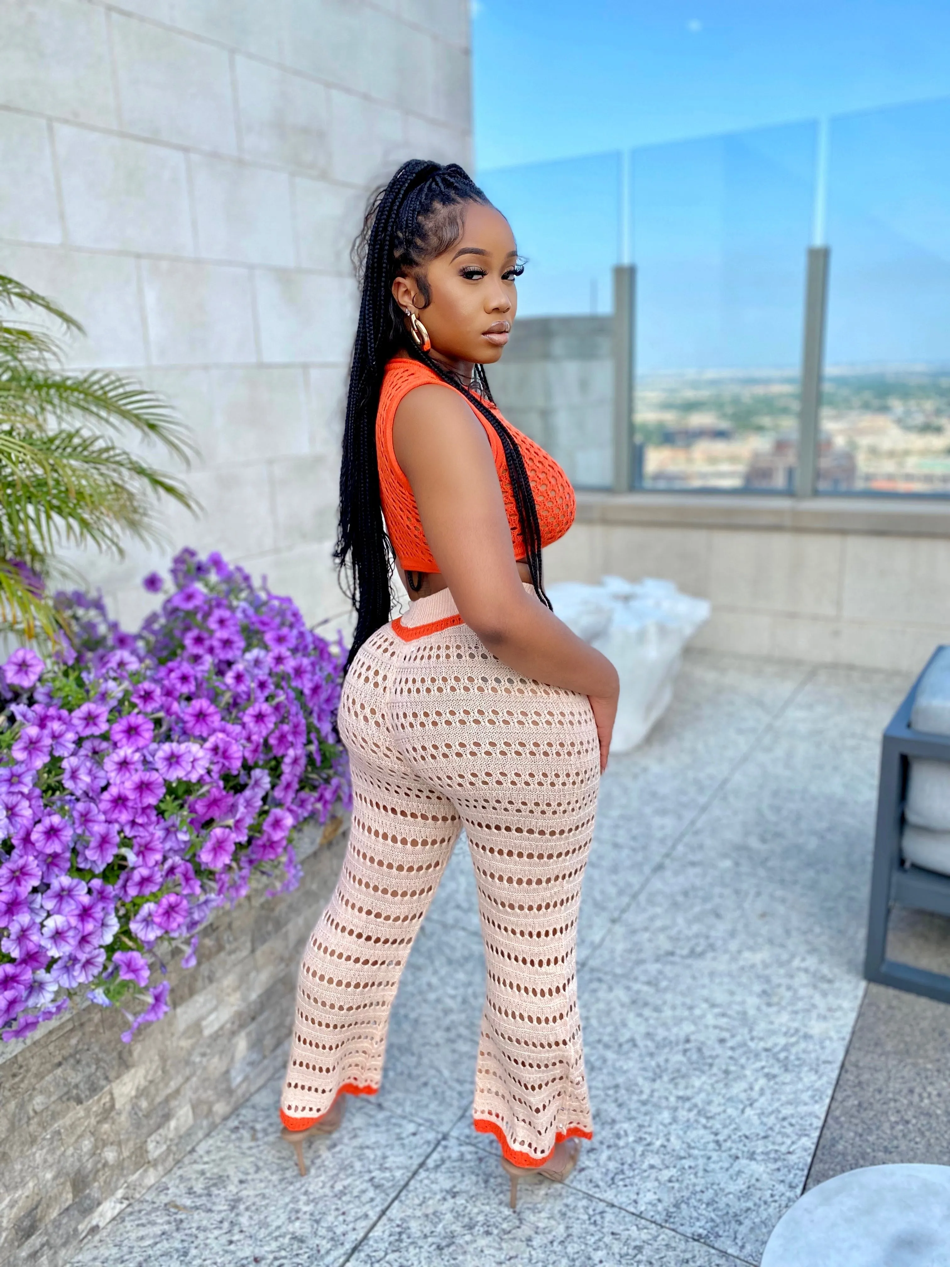 Palm beach set orange