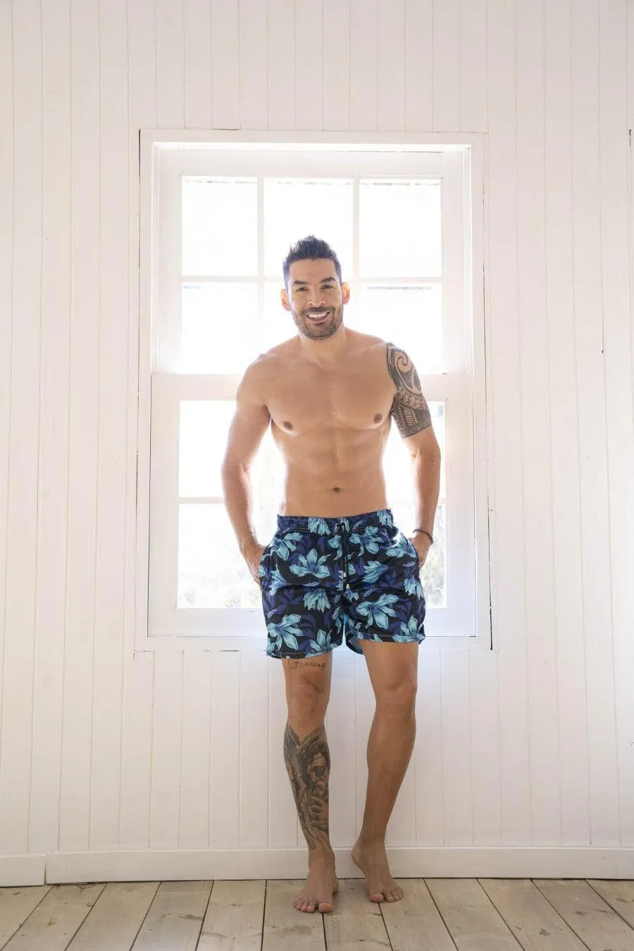 Pantaloneta de Hombre | Men's Swim Trunks Quick Dry Shorts with Pockets