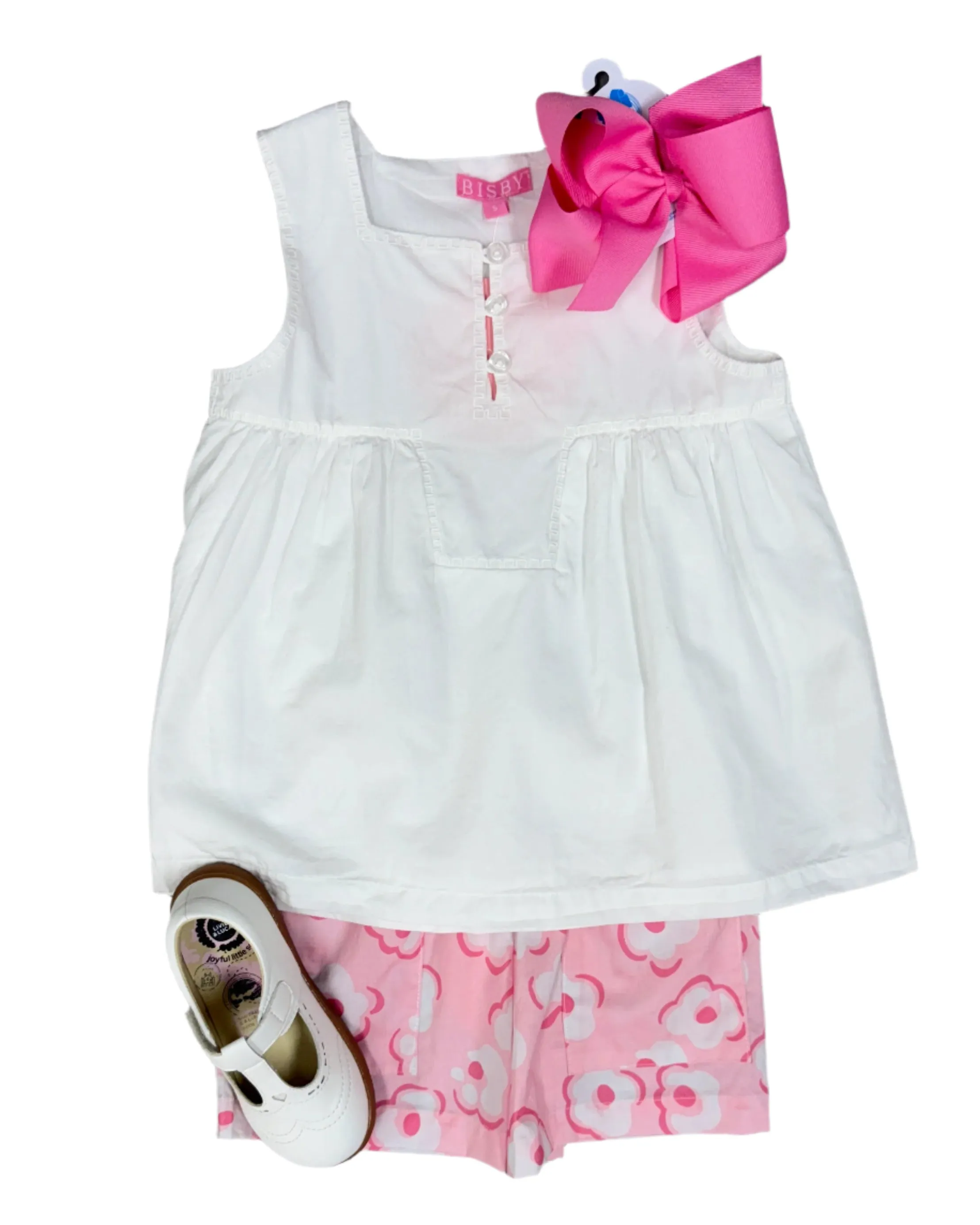 Patch Pocket Shorts - Marshmallow Floral