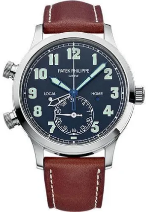 Patek Philippe 42mm Men Grand Complications Watch Blue Dial 5524G