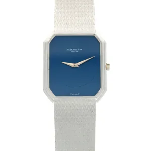 Patek Philippe White Gold Rectangular Watch Ref. 3860