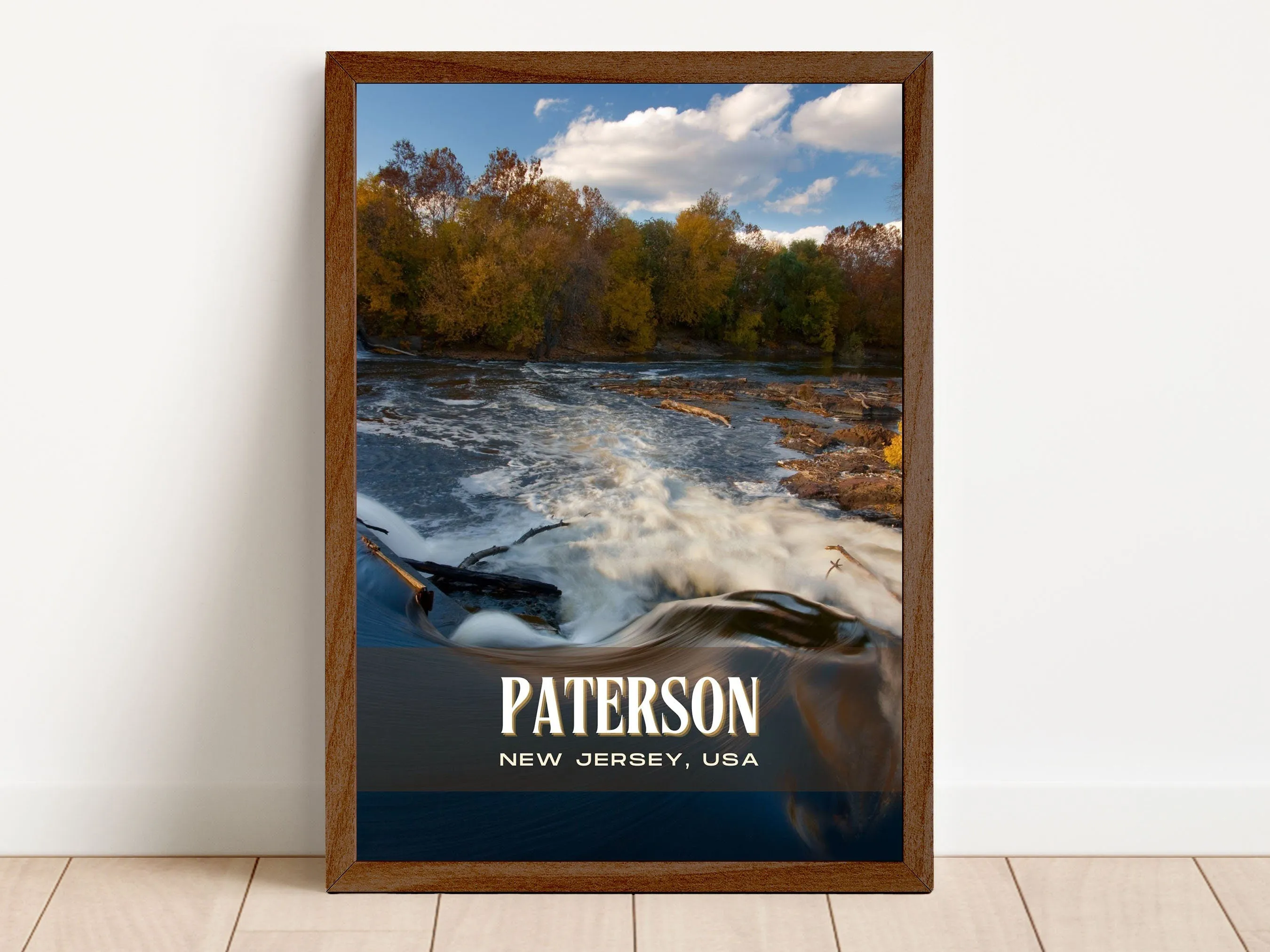 Paterson Retro Wall Art, New Jersey, USA