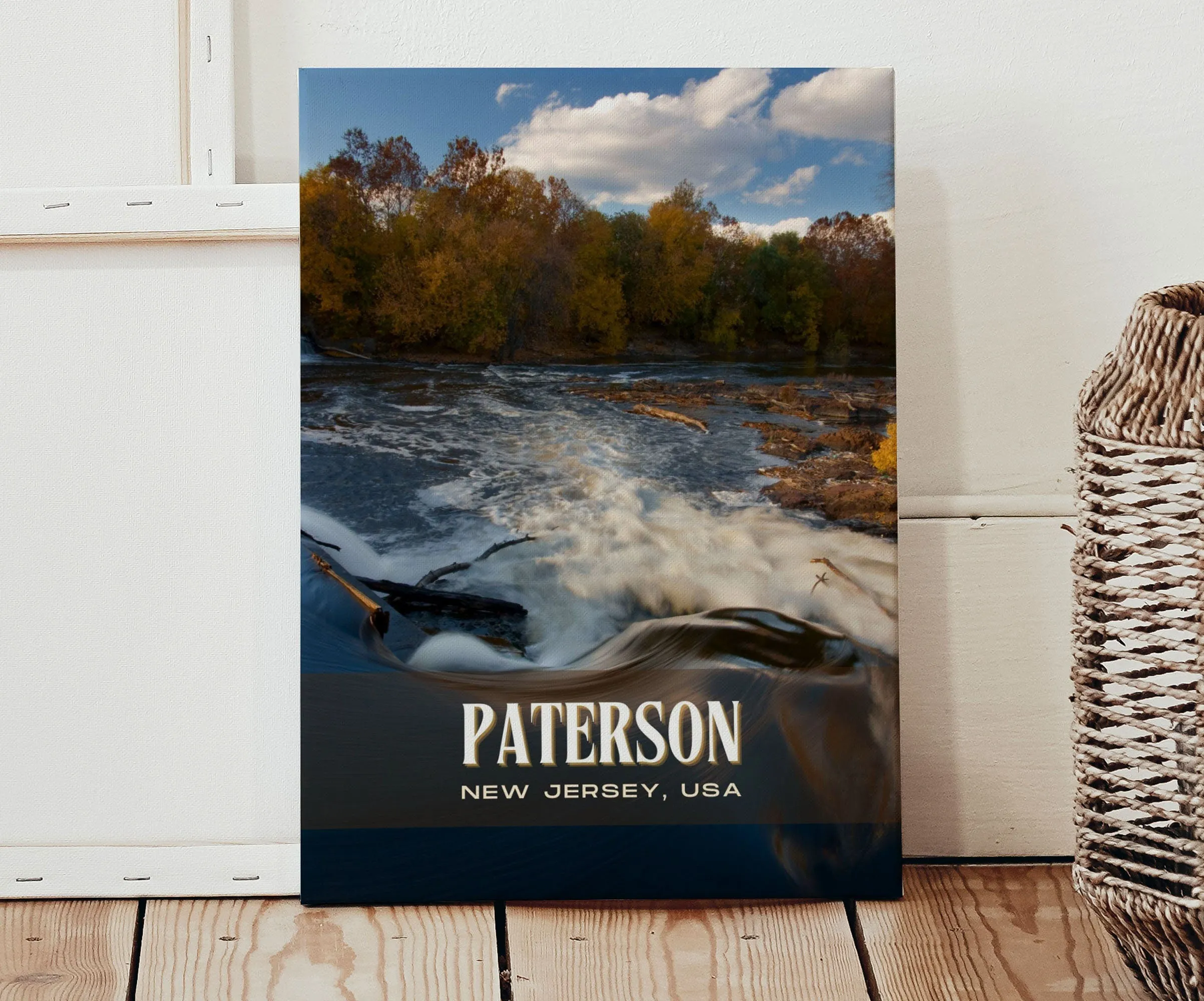Paterson Retro Wall Art, New Jersey, USA
