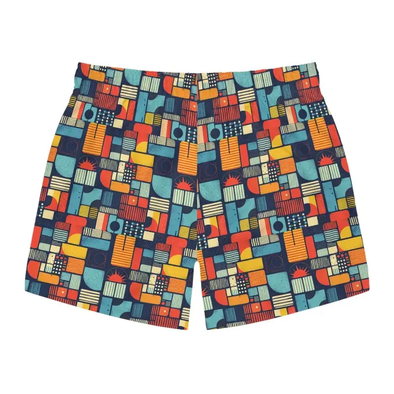 Patterned Men's Swim Trunks