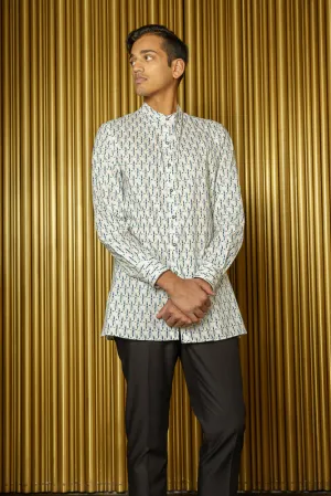 PAVAN Geometric Print Kurta Shirt