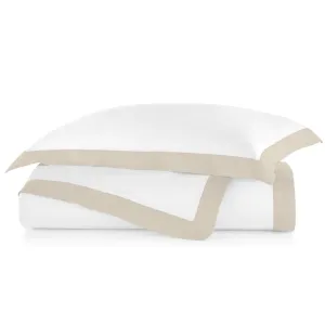 PEACOCK ALLEY MANDALAY LINEN CUFF DUVET COVER  in Linen