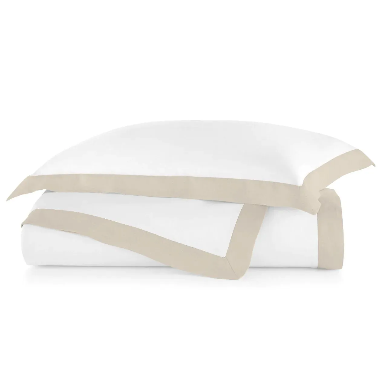 PEACOCK ALLEY MANDALAY LINEN CUFF DUVET COVER  in Linen