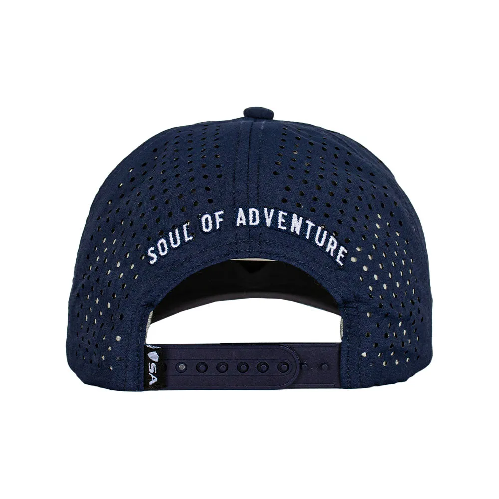 Performance Snapback | American Flag | Navy