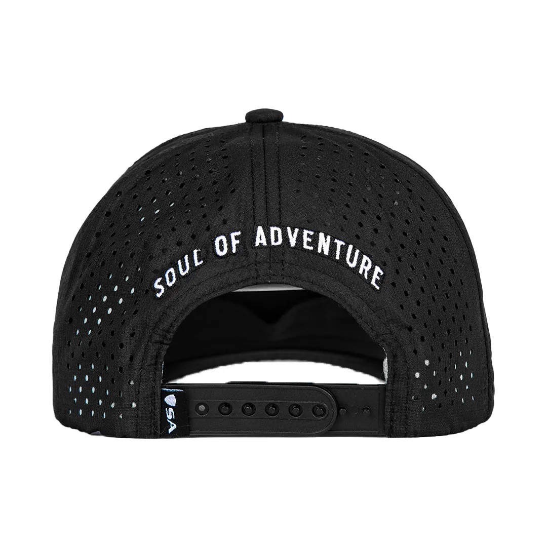 Performance Snapback | Blue Crest | Black PreOrder