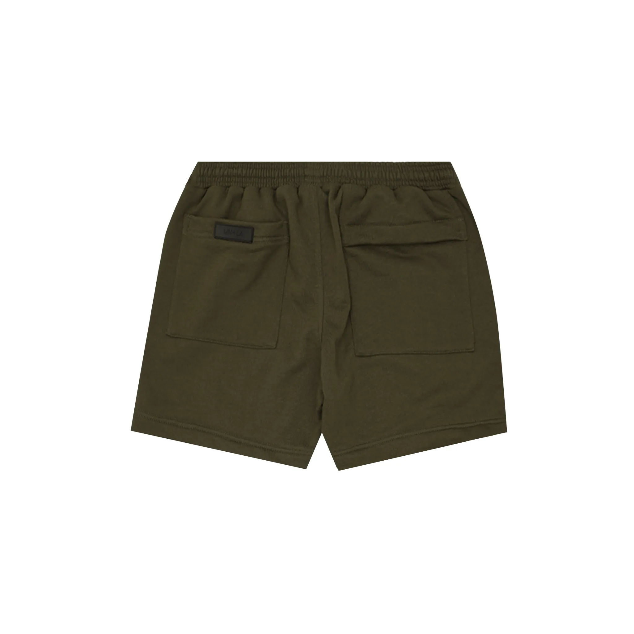 PLEATED HOUSE SHORTS IN OLIVE