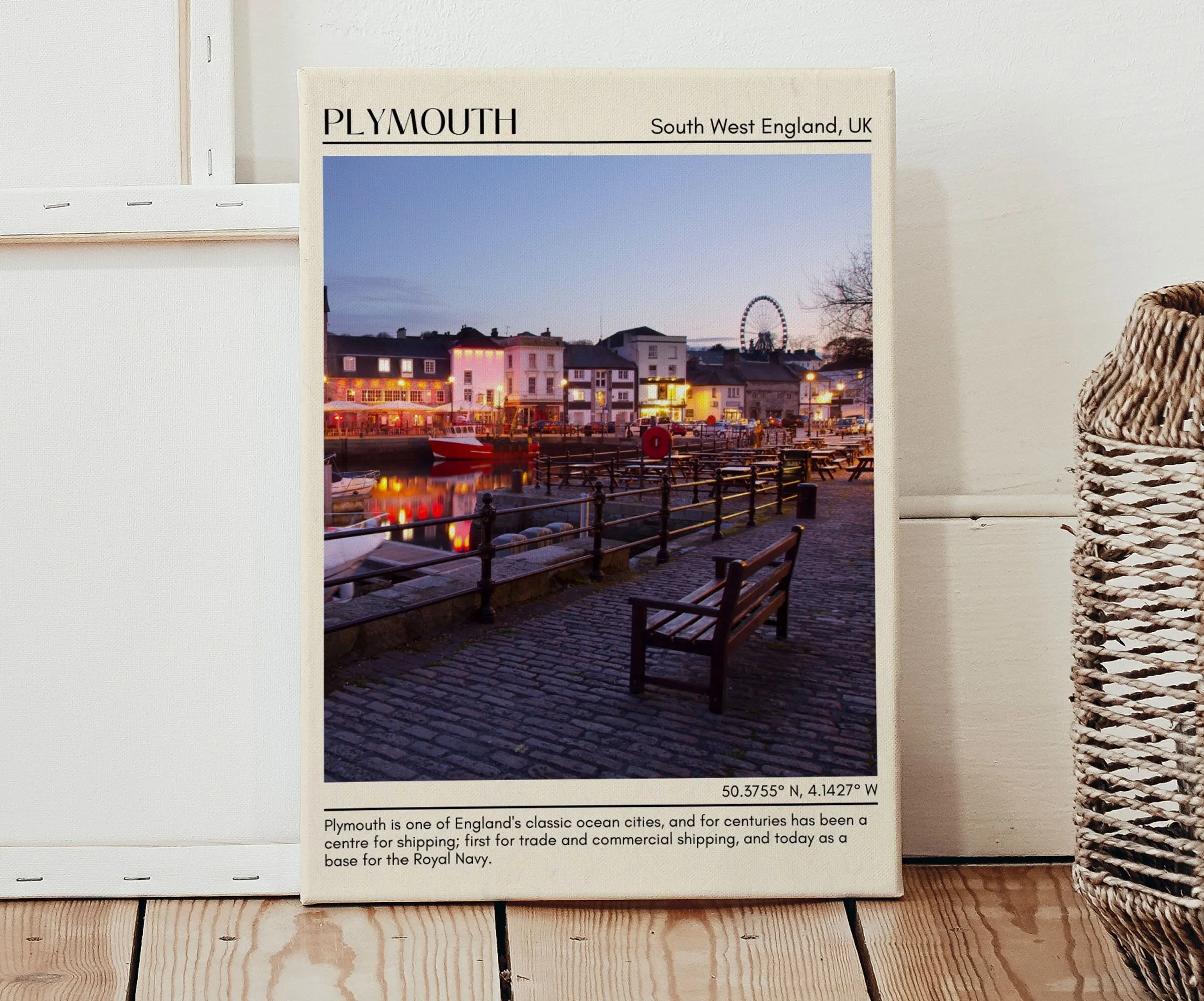 Plymouth Wall Art, South West England, UK poster