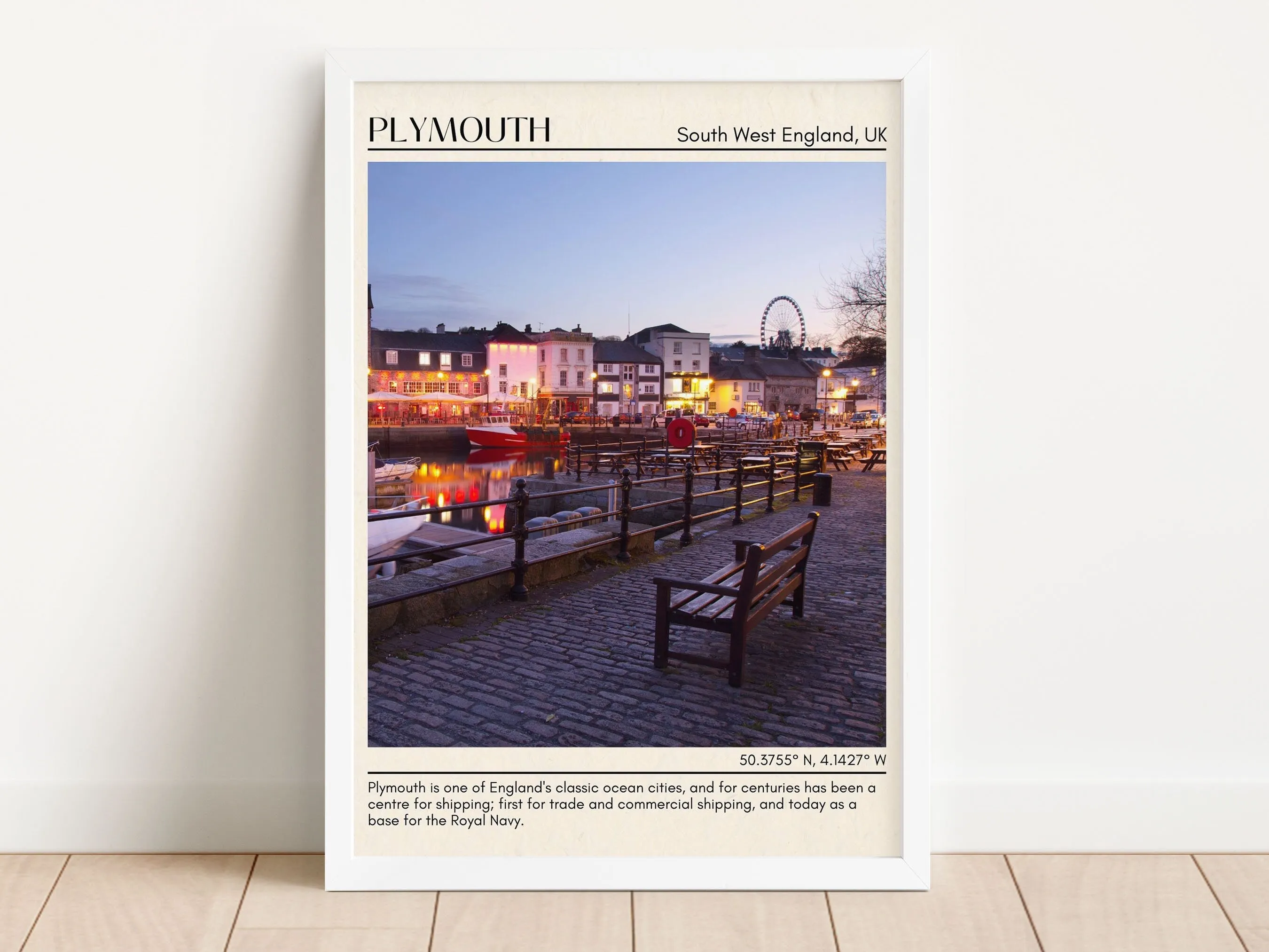 Plymouth Wall Art, South West England, UK poster