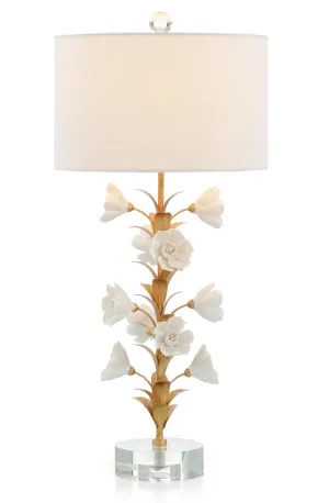 PORCELAIN FLOWER TABLE LAMP