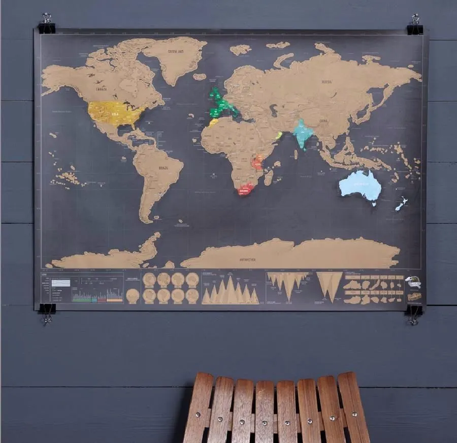 Premium Black Edition - Scratch Off Travel Map™