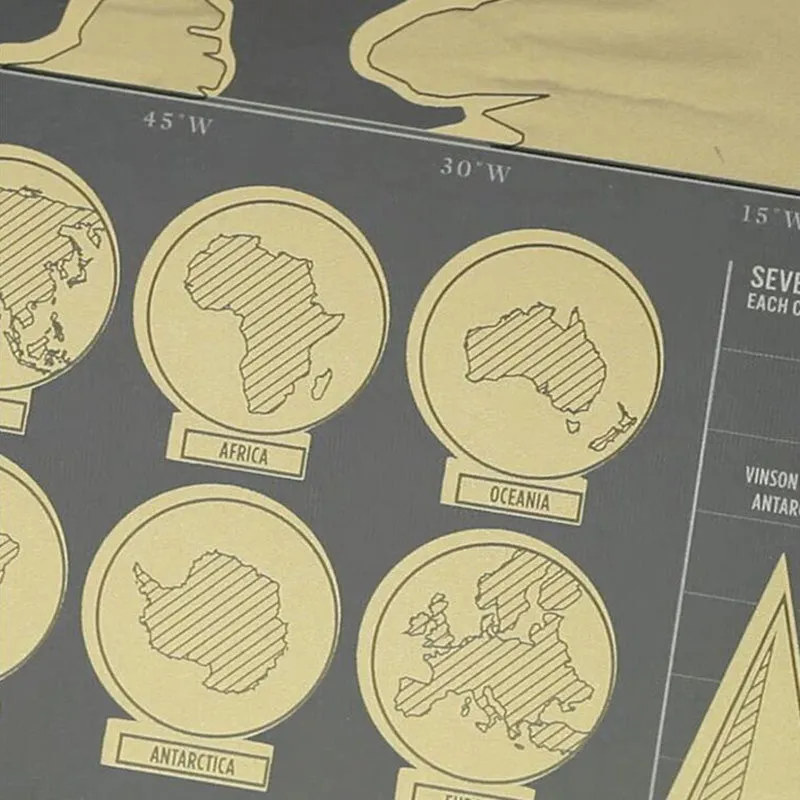 Premium Black Edition - Scratch Off Travel Map™