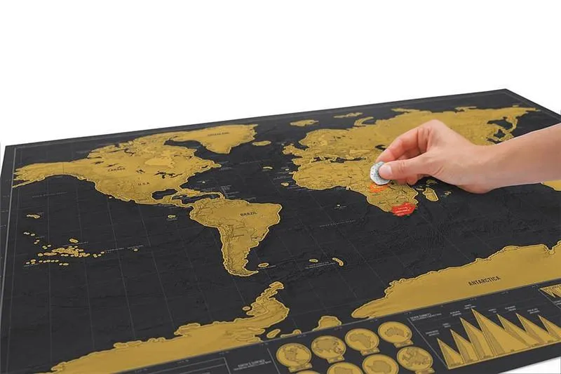 Premium Black Edition - Scratch Off Travel Map™