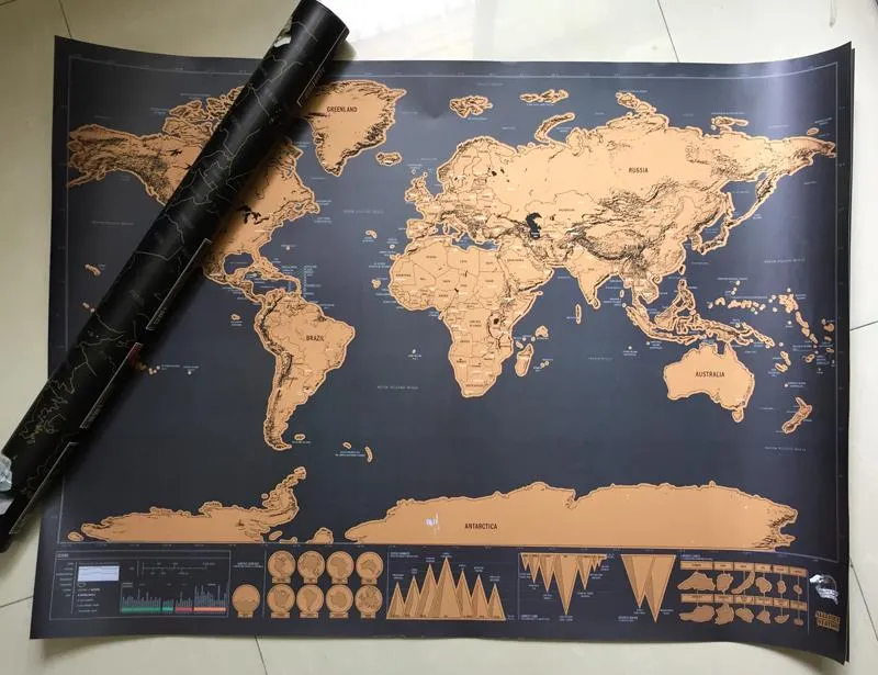 Premium Black Edition - Scratch Off Travel Map™