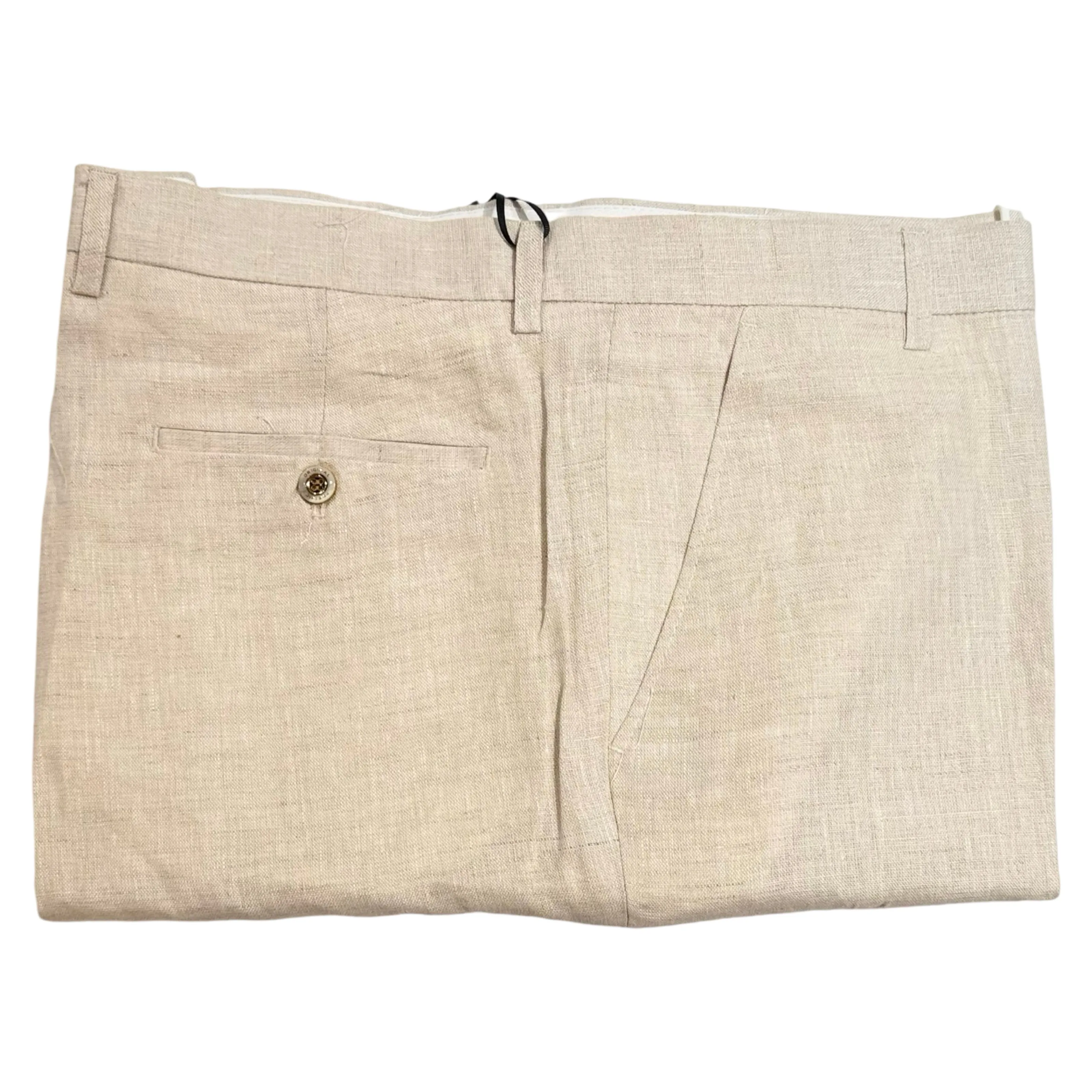 Prestige Oatmeal Linen Dress Pants