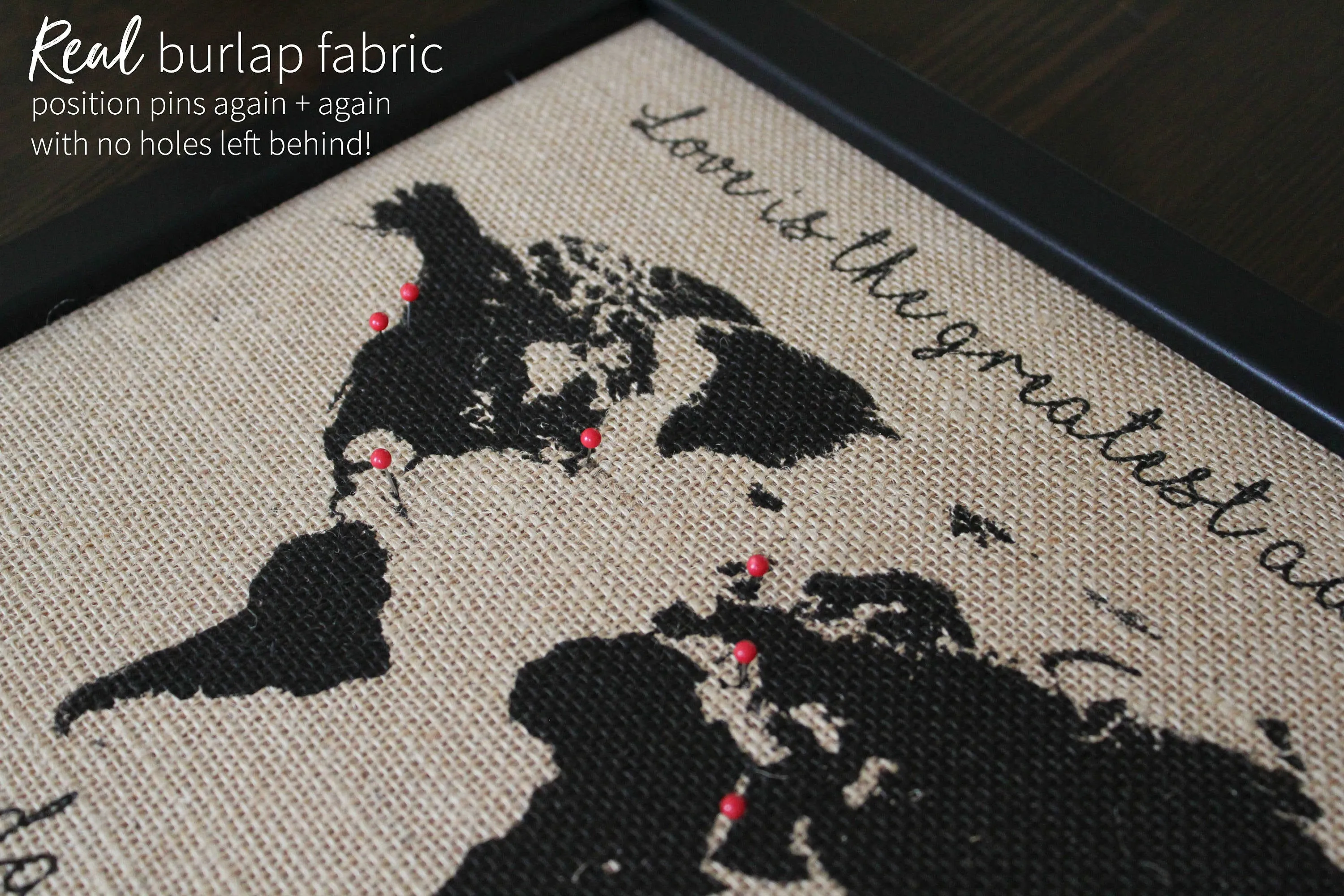Push Pin Travel Map - Love Is the Greatest Adventure