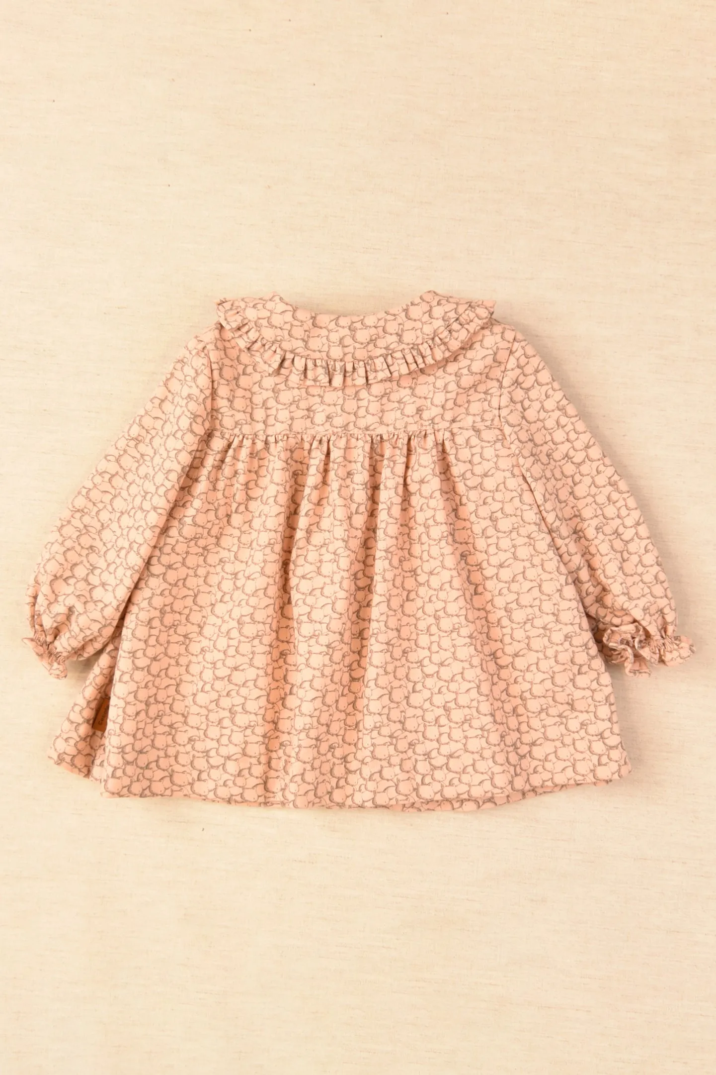 "Bria" Pink Bear Print Dress