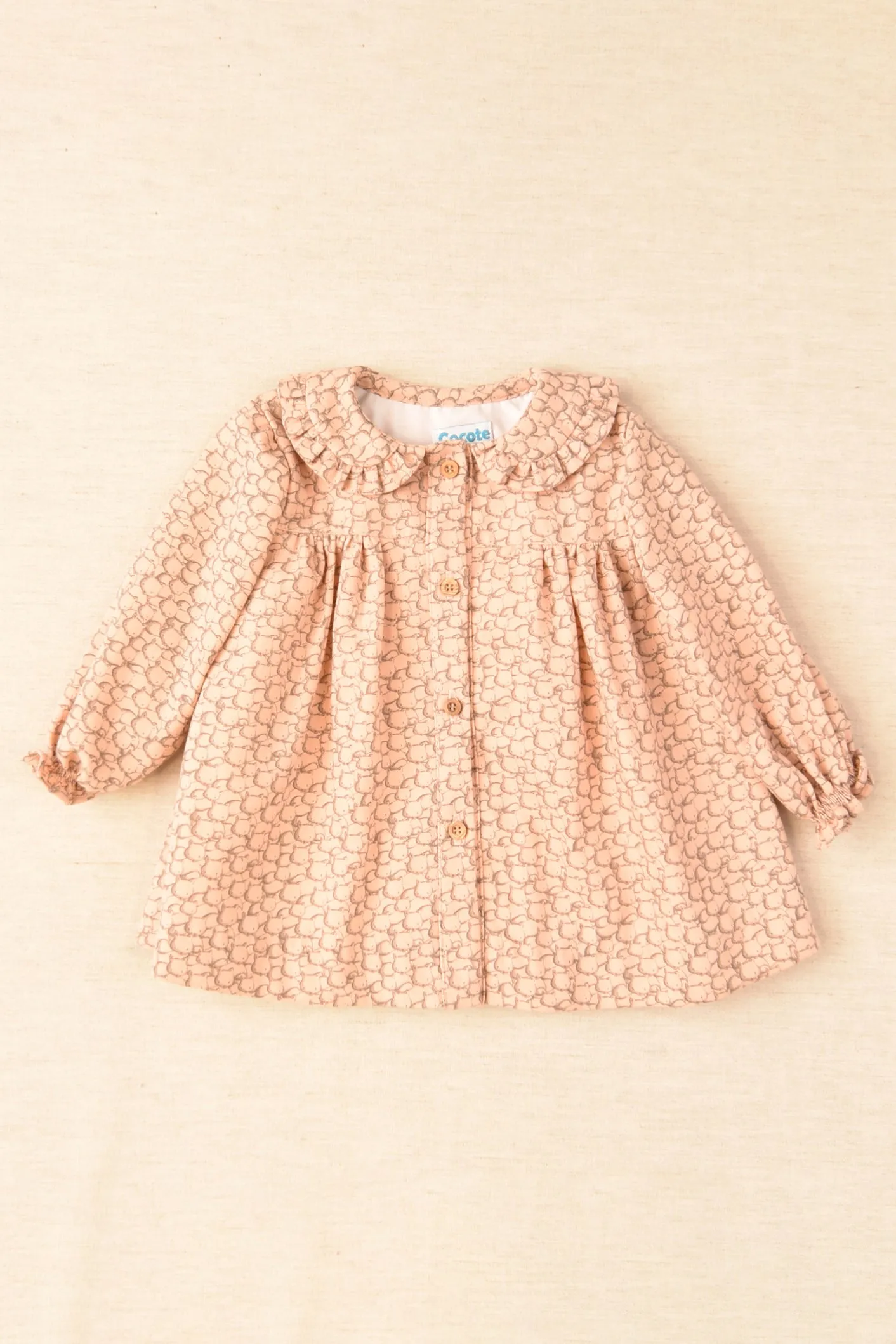 "Bria" Pink Bear Print Dress