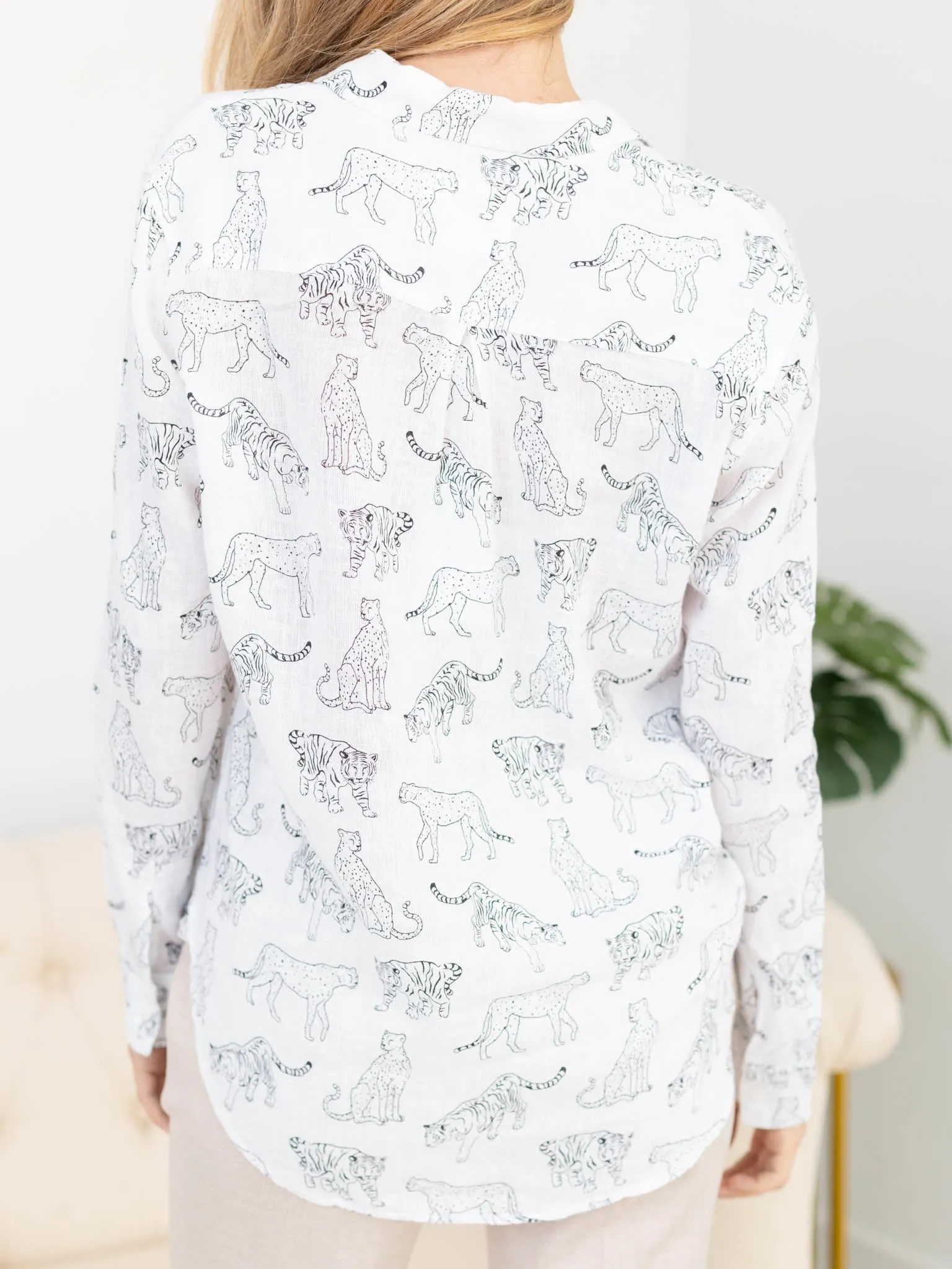 Rails Ivory Jungle Charli Button Up
