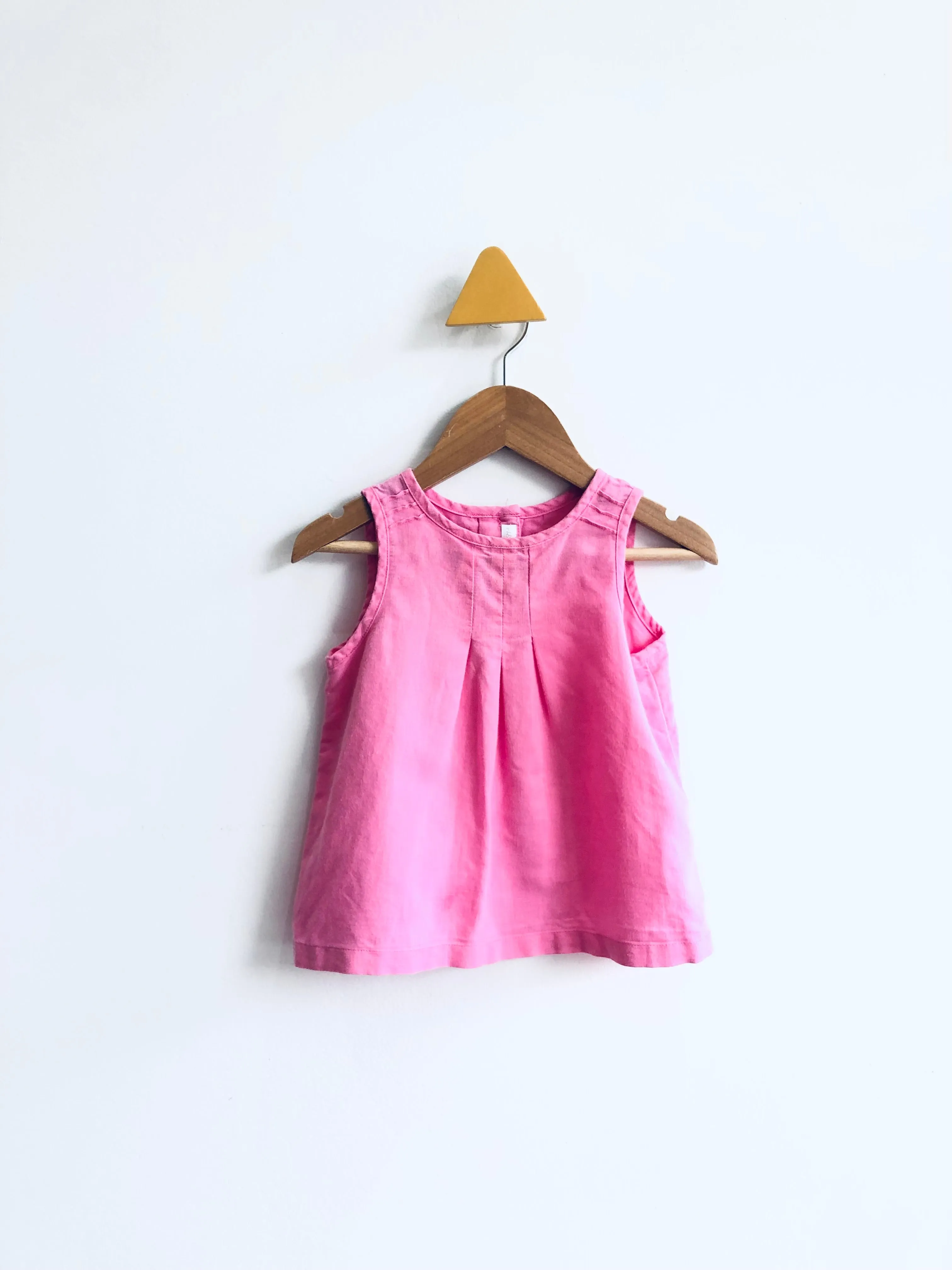 REALLY LOVED Linen Blend Top (small marking) // 1-1.5Y