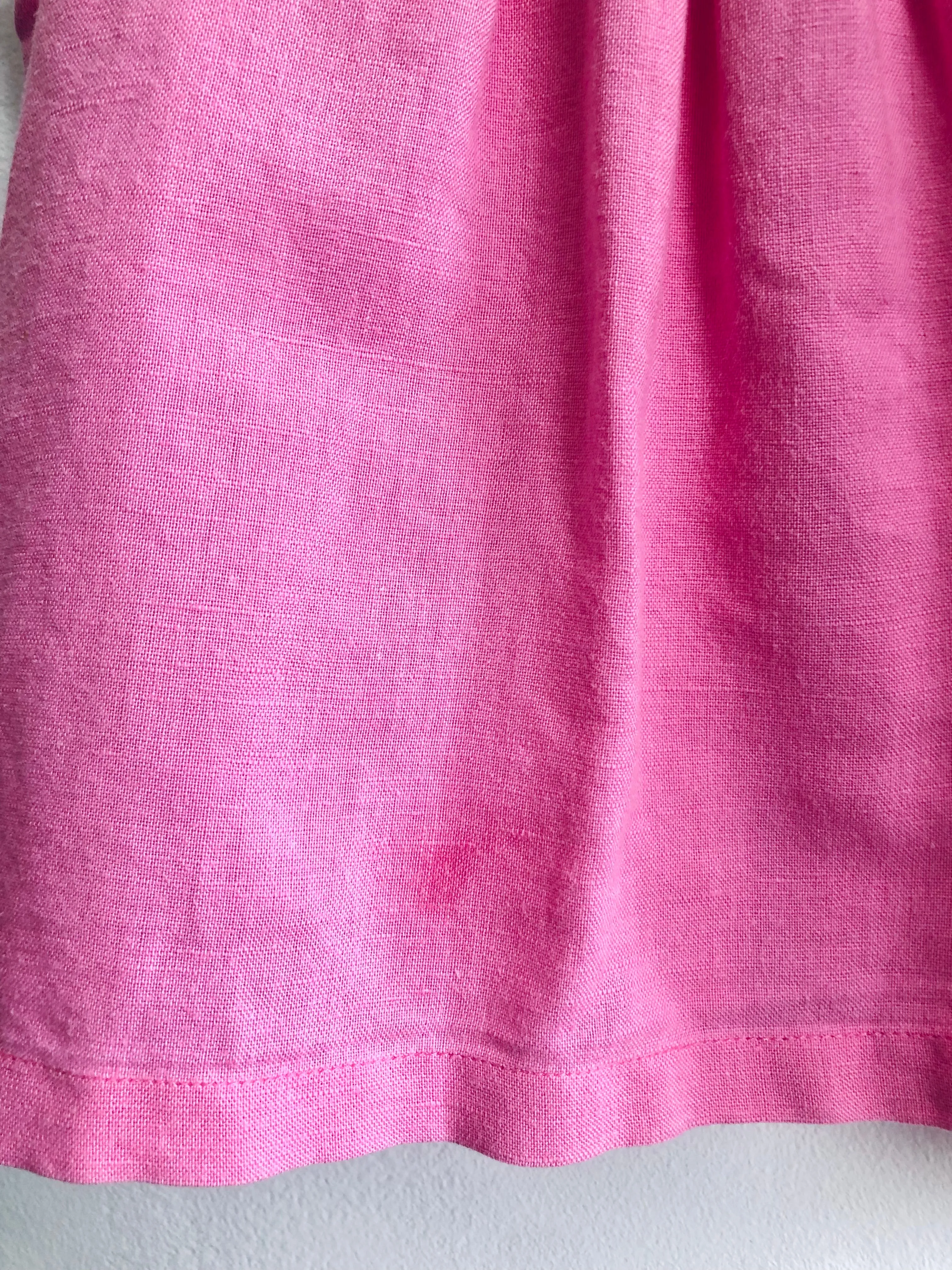 REALLY LOVED Linen Blend Top (small marking) // 1-1.5Y
