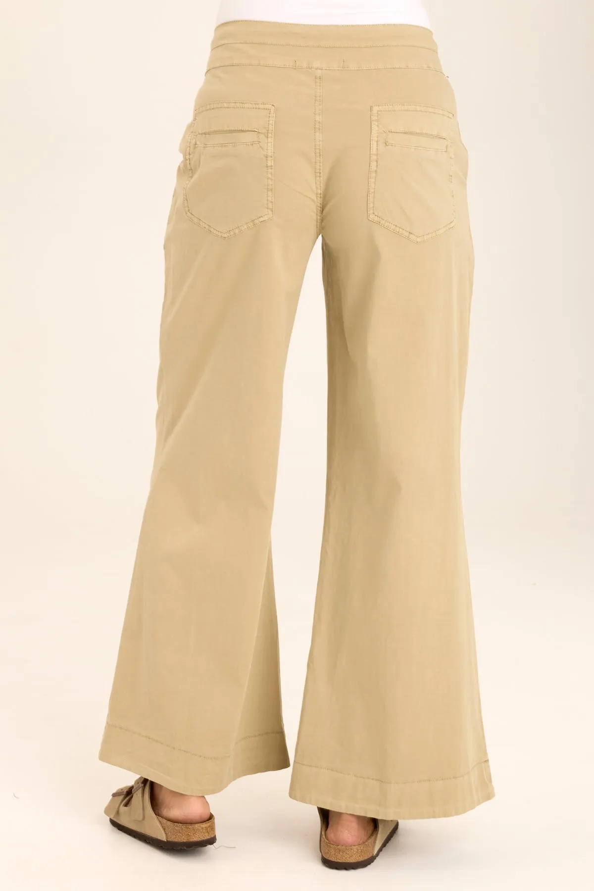 Rebecca Stretch Poplin Pleated Pant