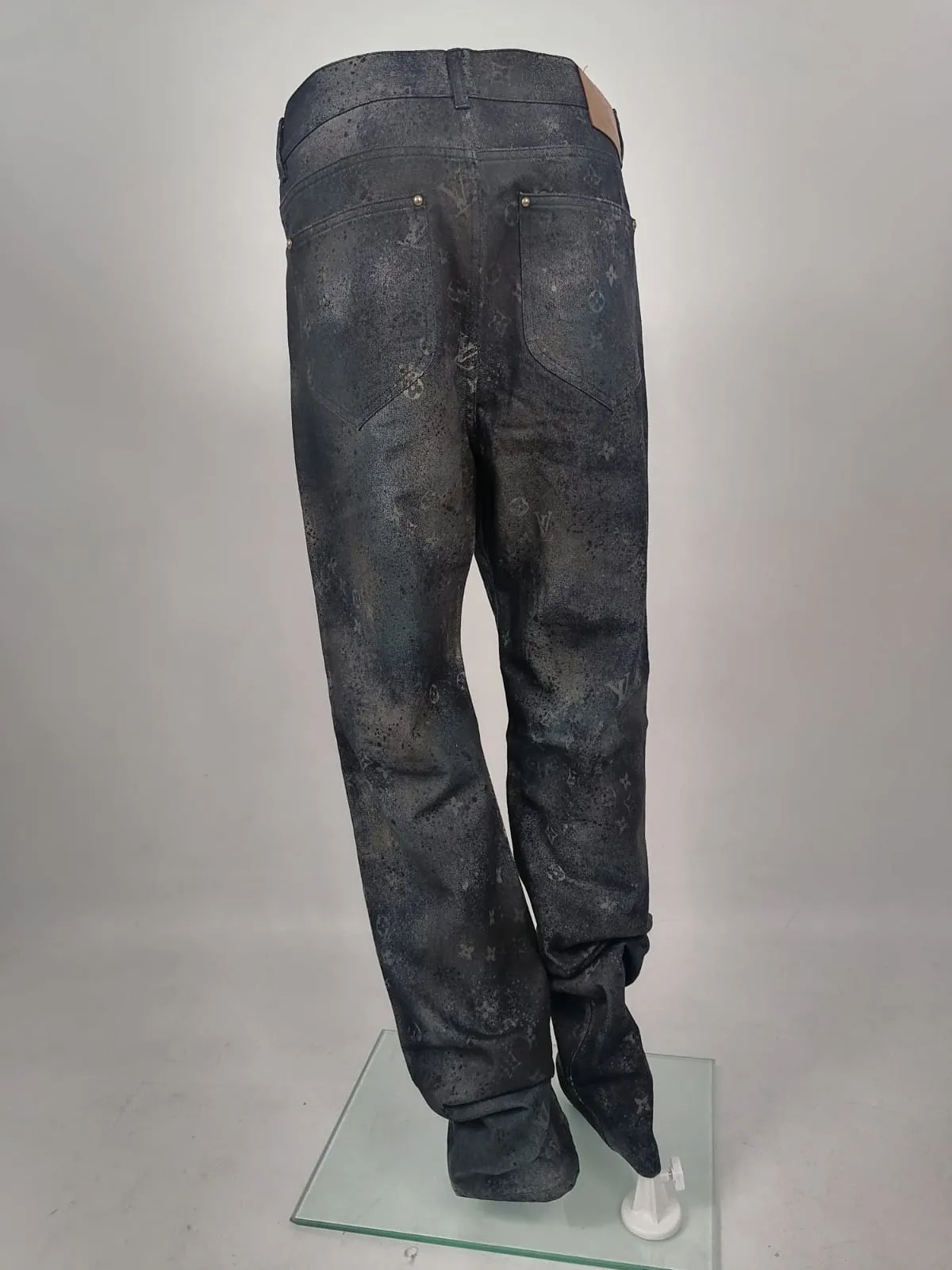 Regular Fit Spray Monogram Jeans