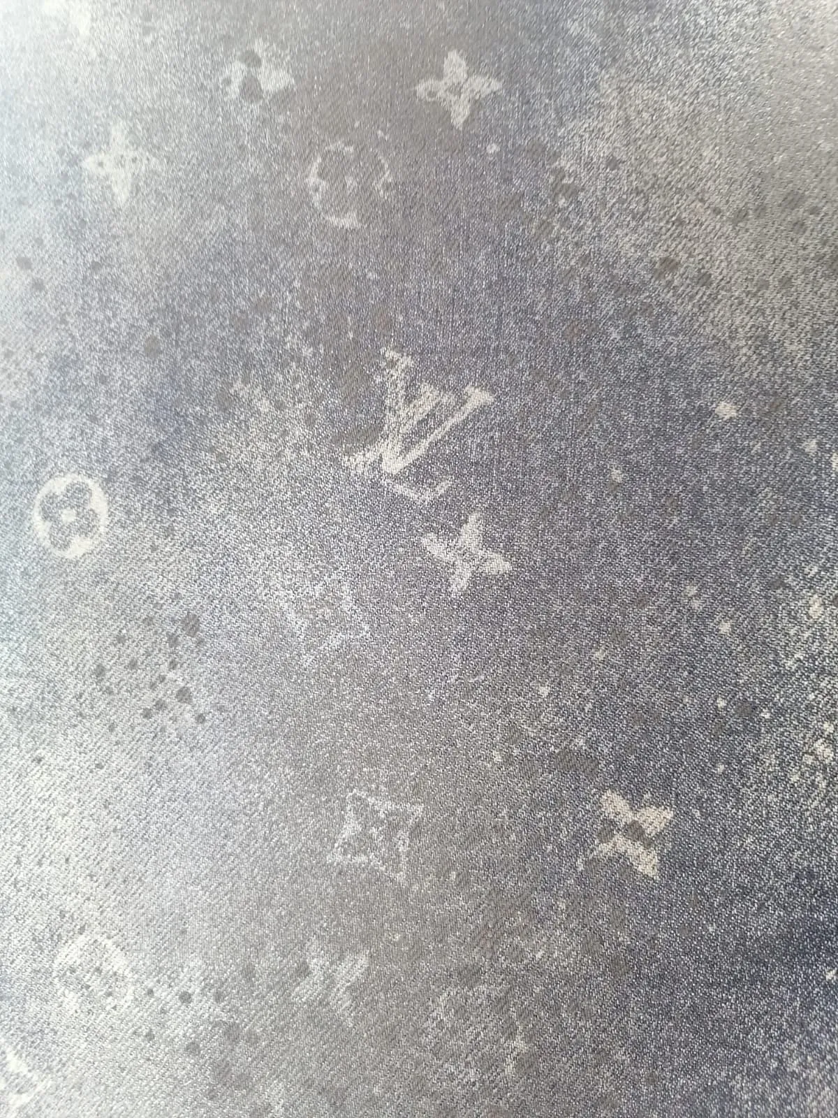 Regular Fit Spray Monogram Jeans