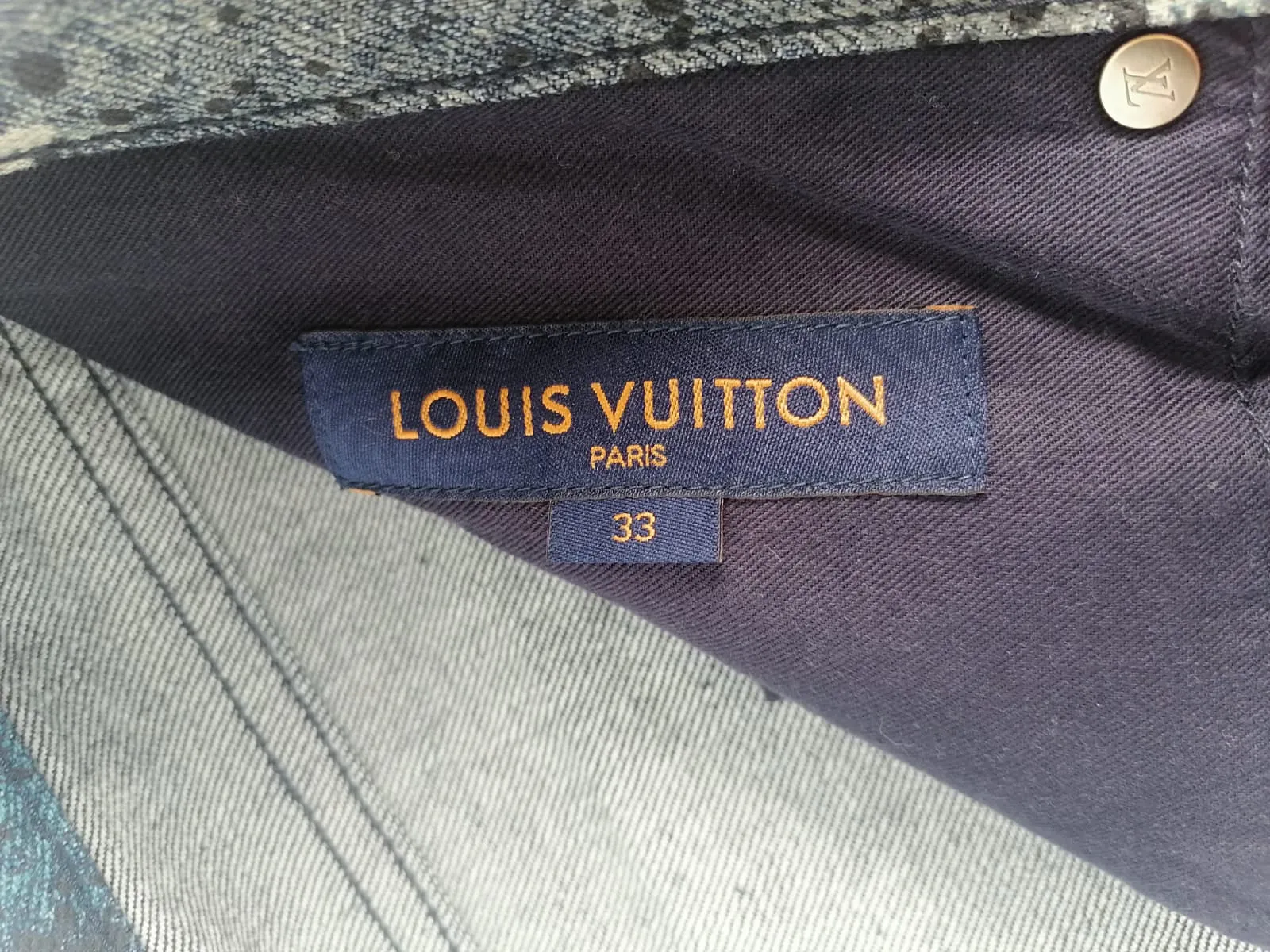 Regular Fit Spray Monogram Jeans