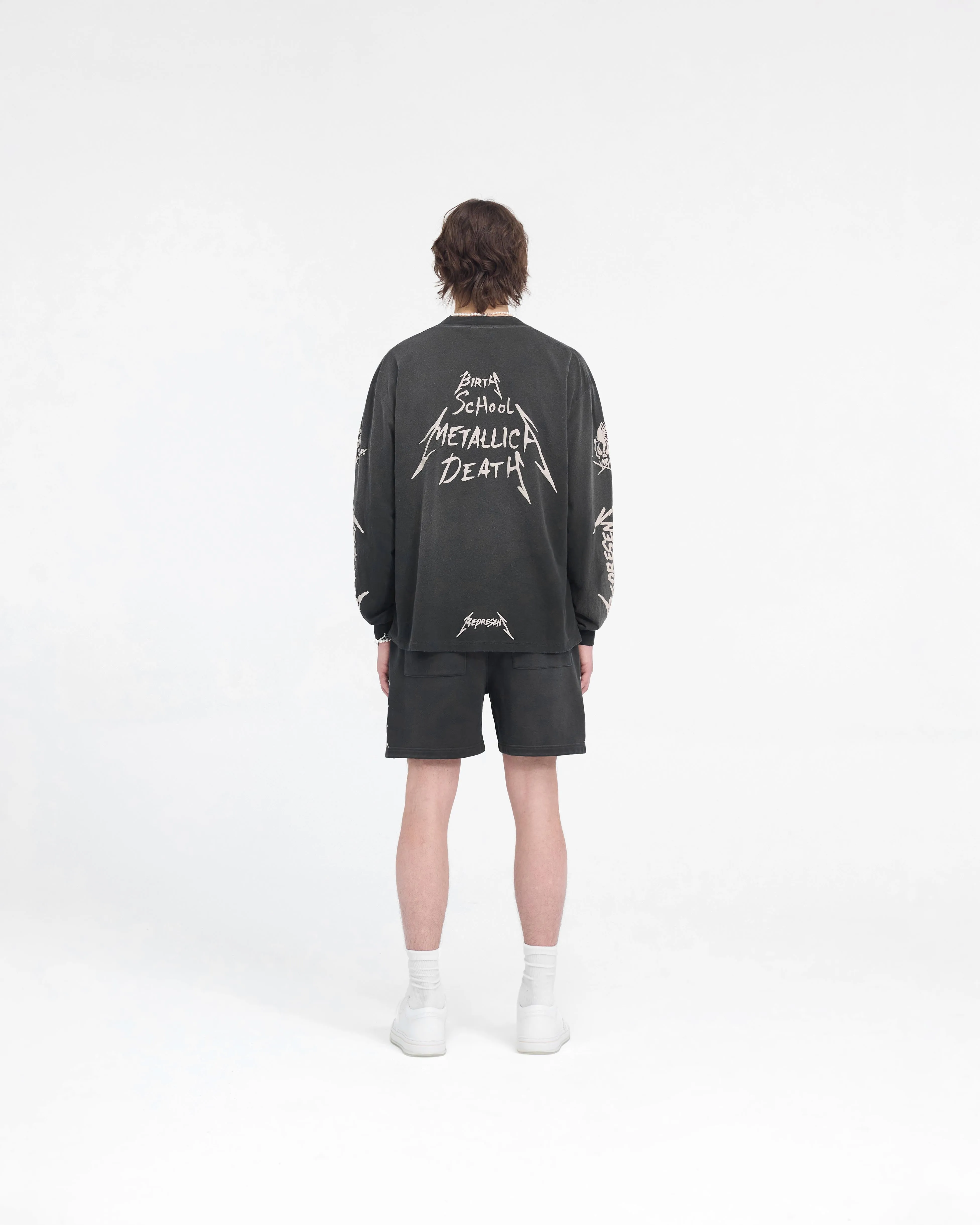 Represent X Metallica Local Crew Short - Stained Black