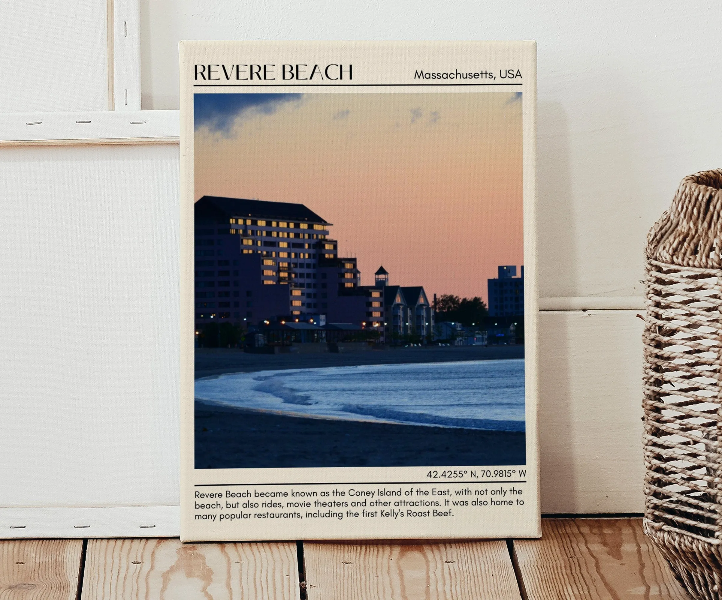 Revere Beach Wall Canvas, USA