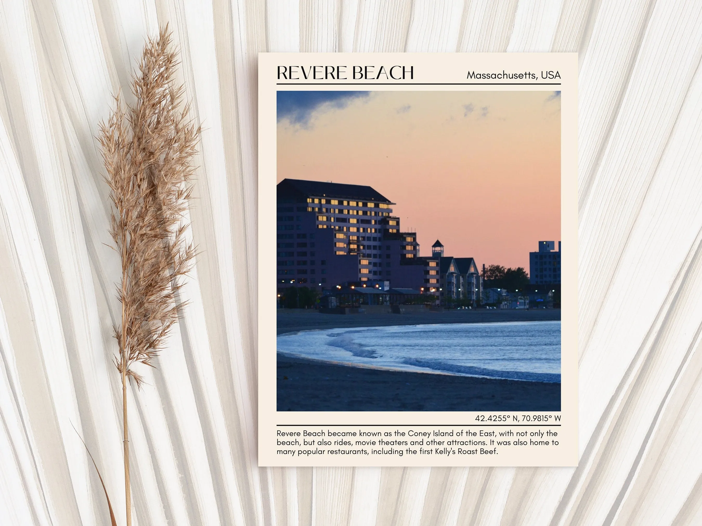 Revere Beach Wall Canvas, USA