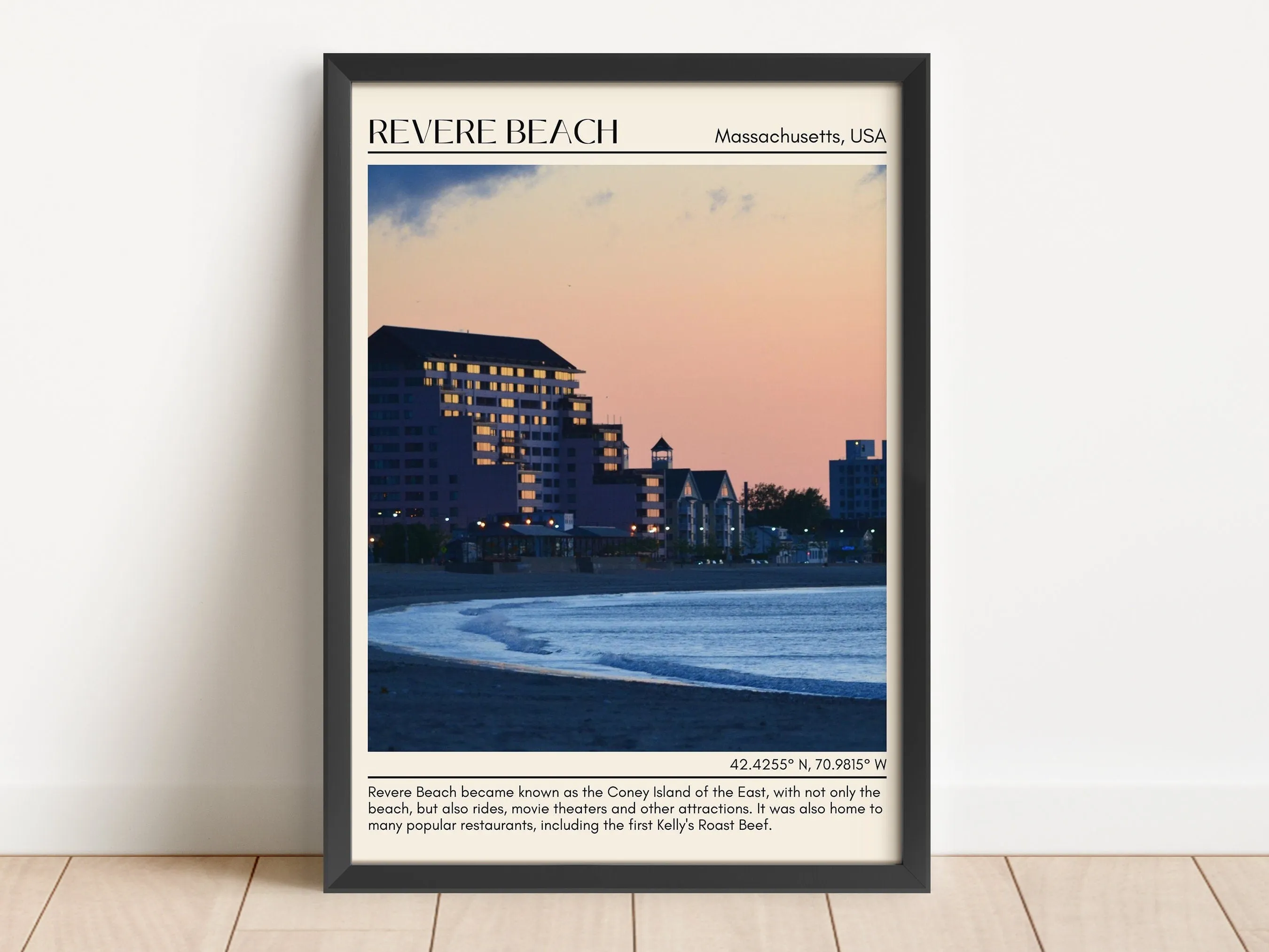 Revere Beach Wall Canvas, USA