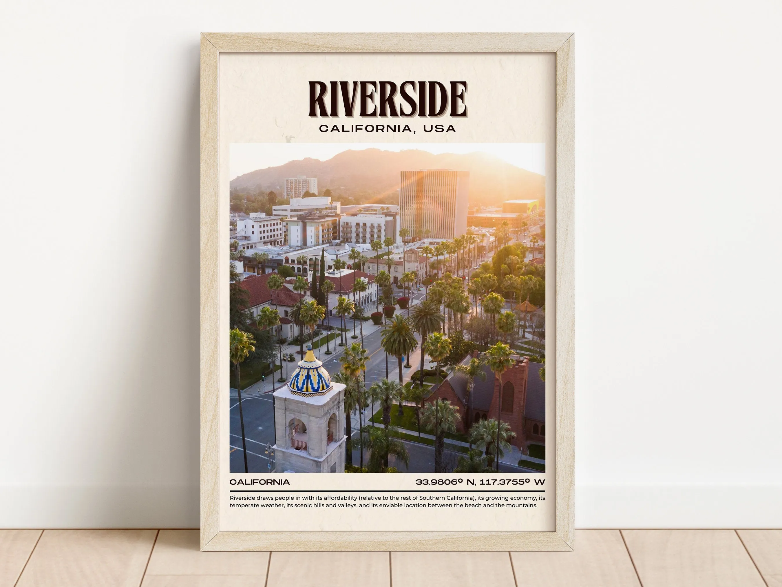 Riverside Print, California, USA