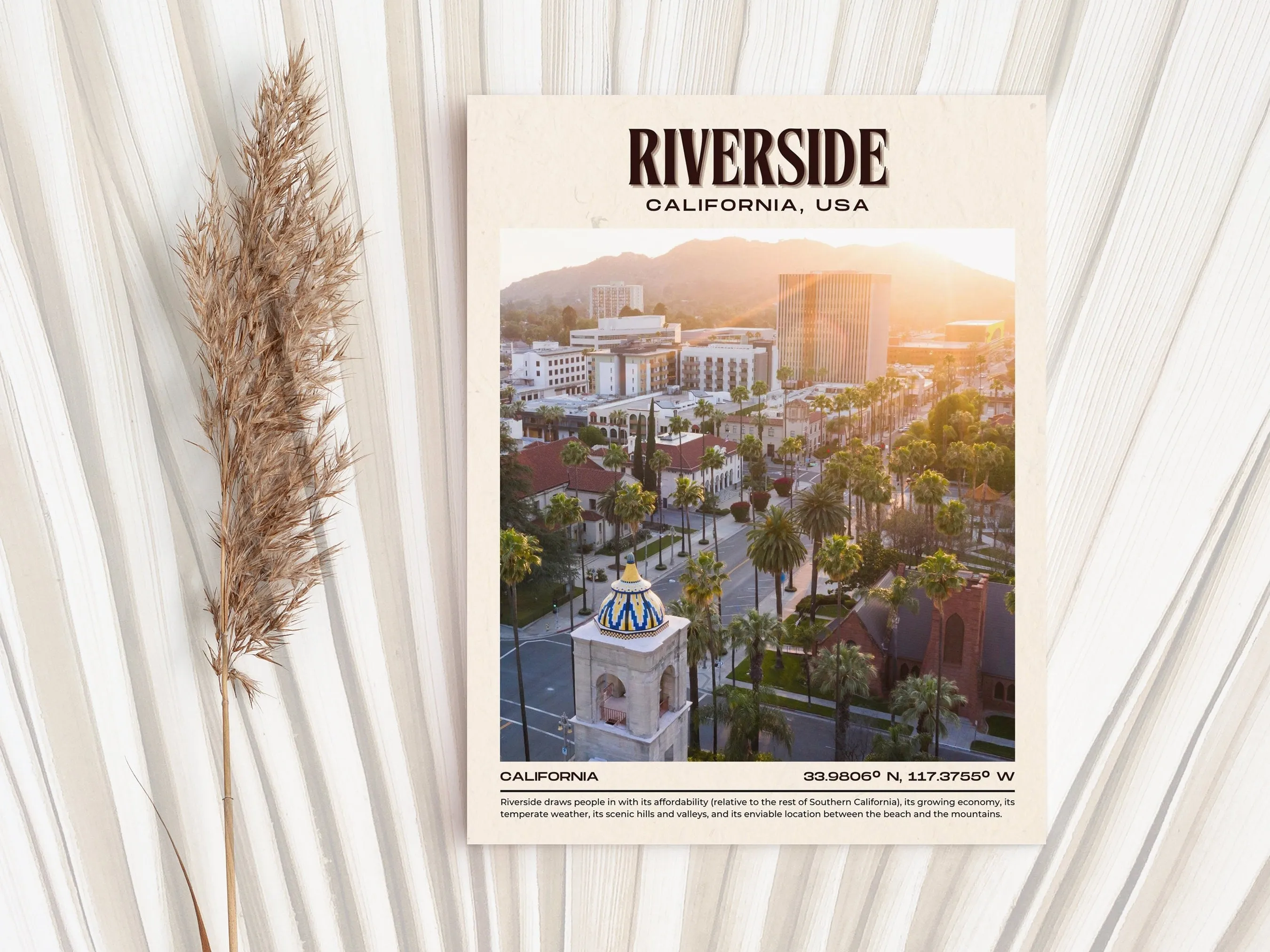 Riverside Print, California, USA