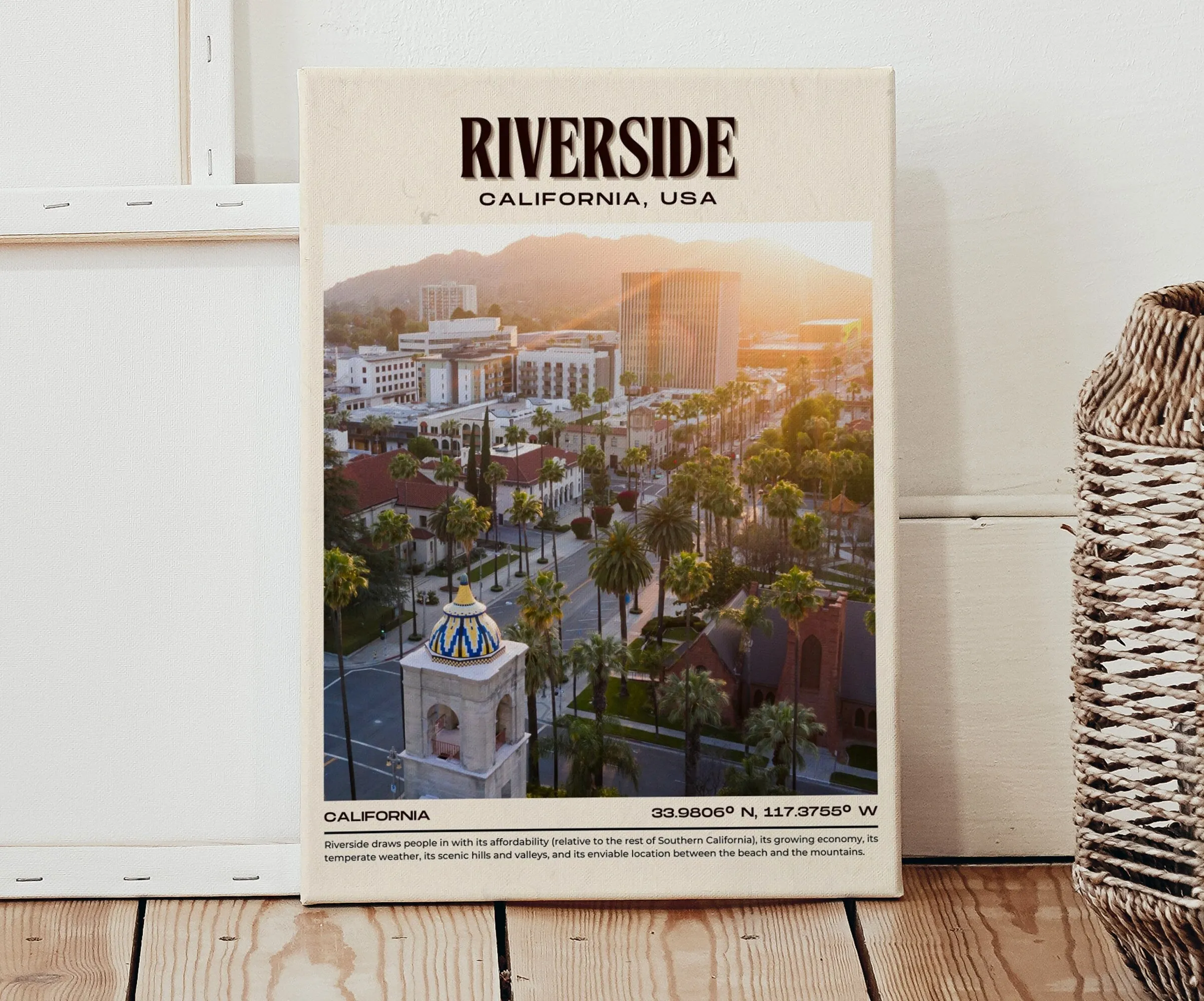Riverside Print, California, USA