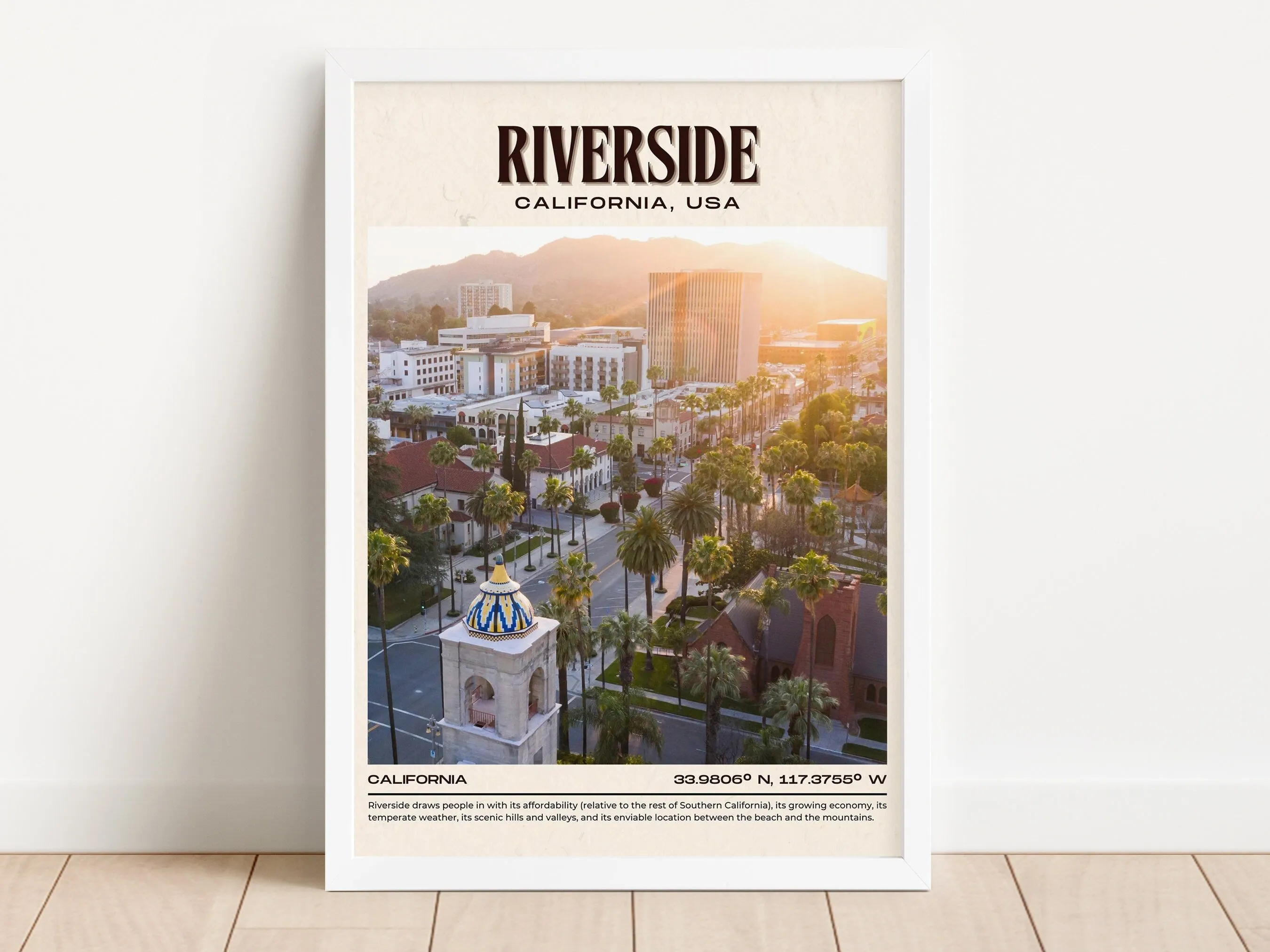 Riverside Print, California, USA