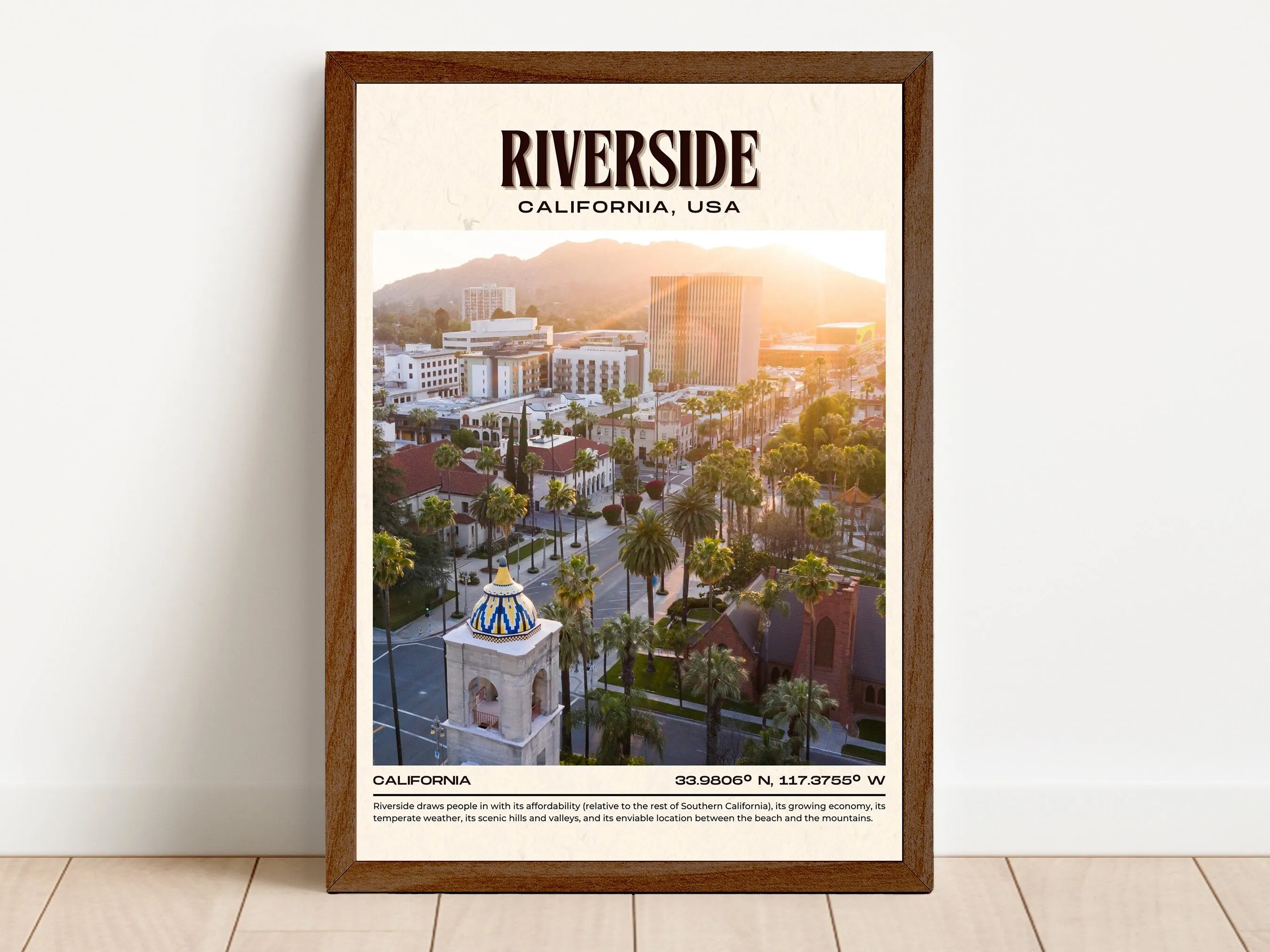 Riverside Print, California, USA