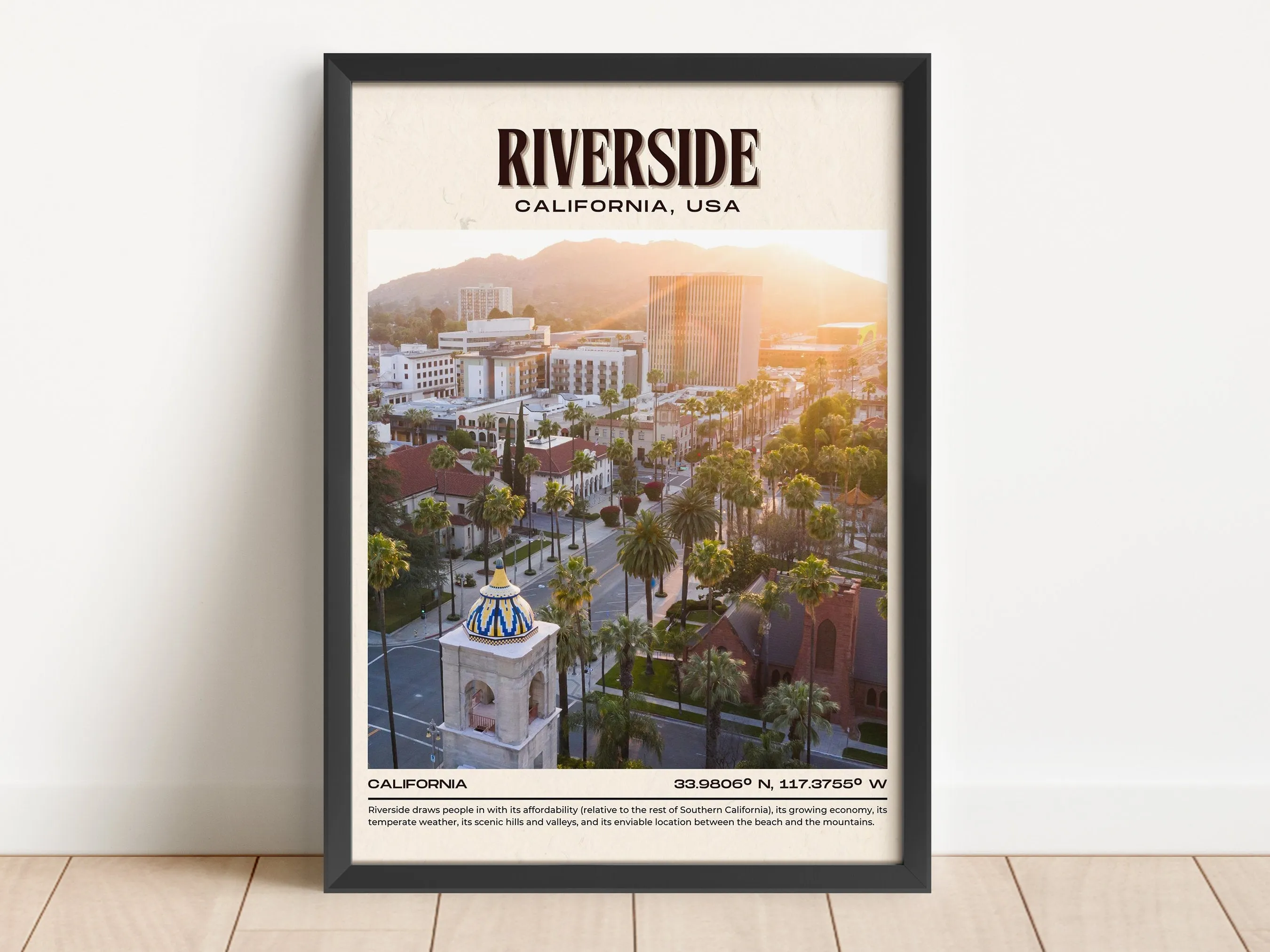 Riverside Print, California, USA