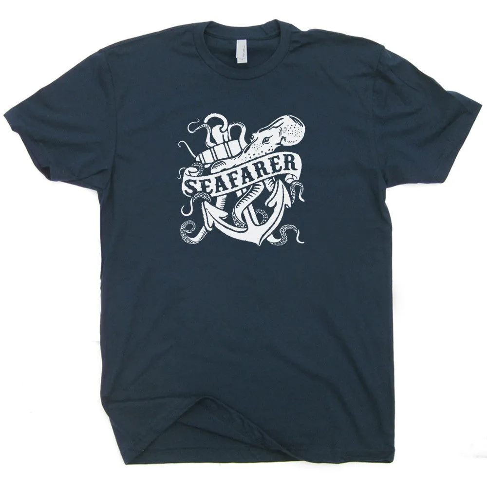 Seafarer T Shirt Vintage Sailing Shirt Sailboat T Shirt Vintage Anchor Tee