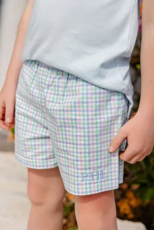 Shelton Shorts - Sir Proper's Preppy Plaid with Worth Avenue White Stork
