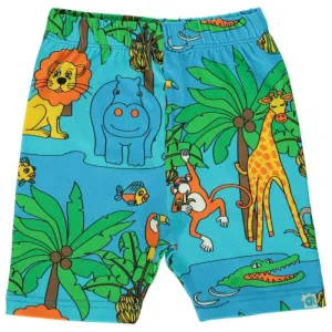 Smafolk Jungle Landscape Bike Shorts - Blue Atoll