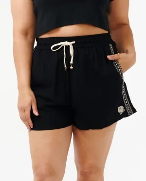 SOLEIL SHELL SHORTS - BLACK