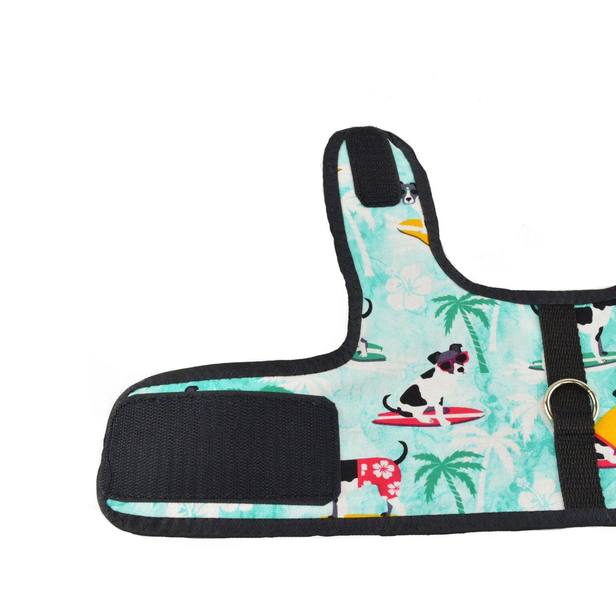 Surf Dog Print Dog Vest Harness