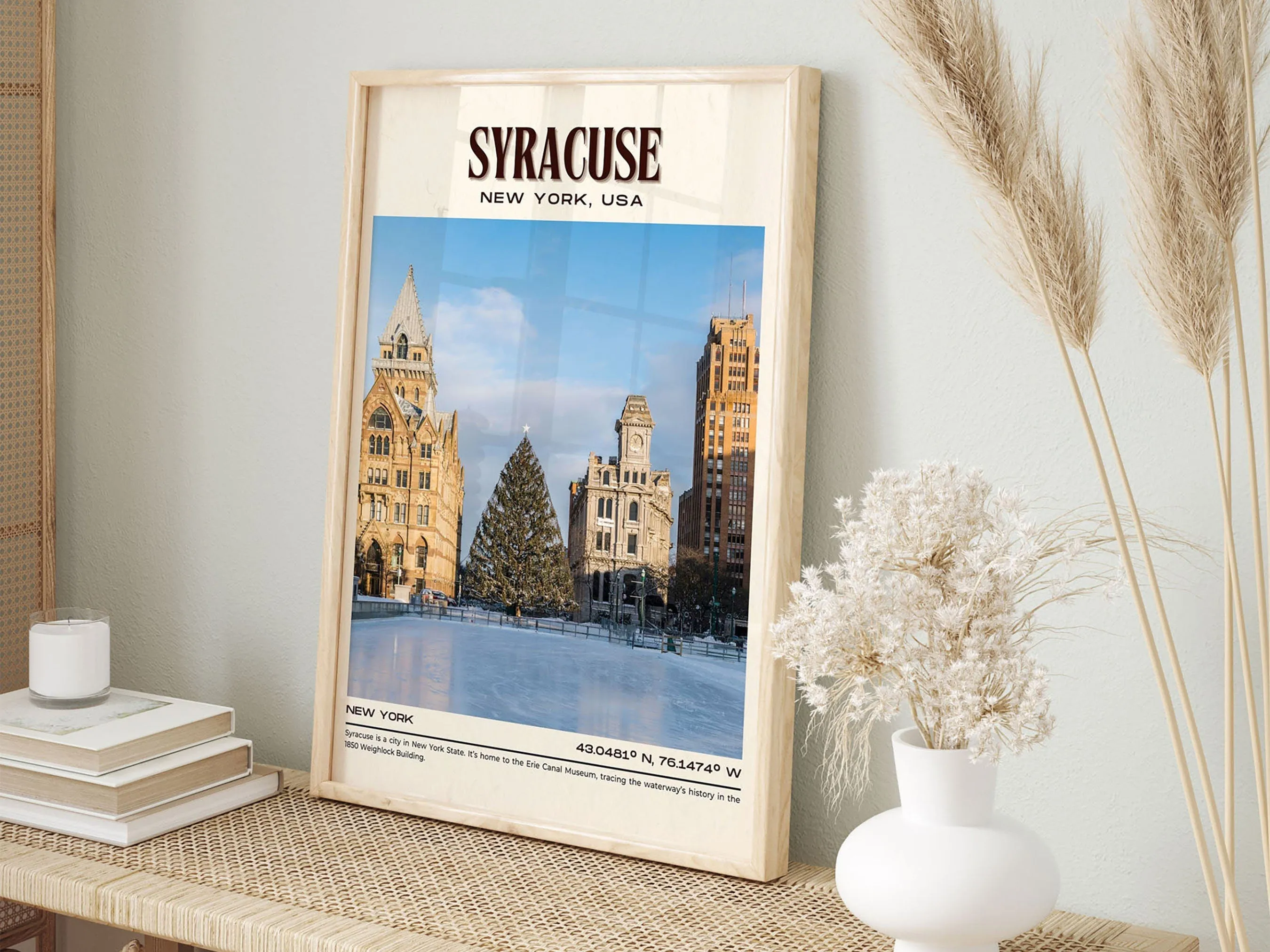Syracuse Vintage Wall Art, New York, USA