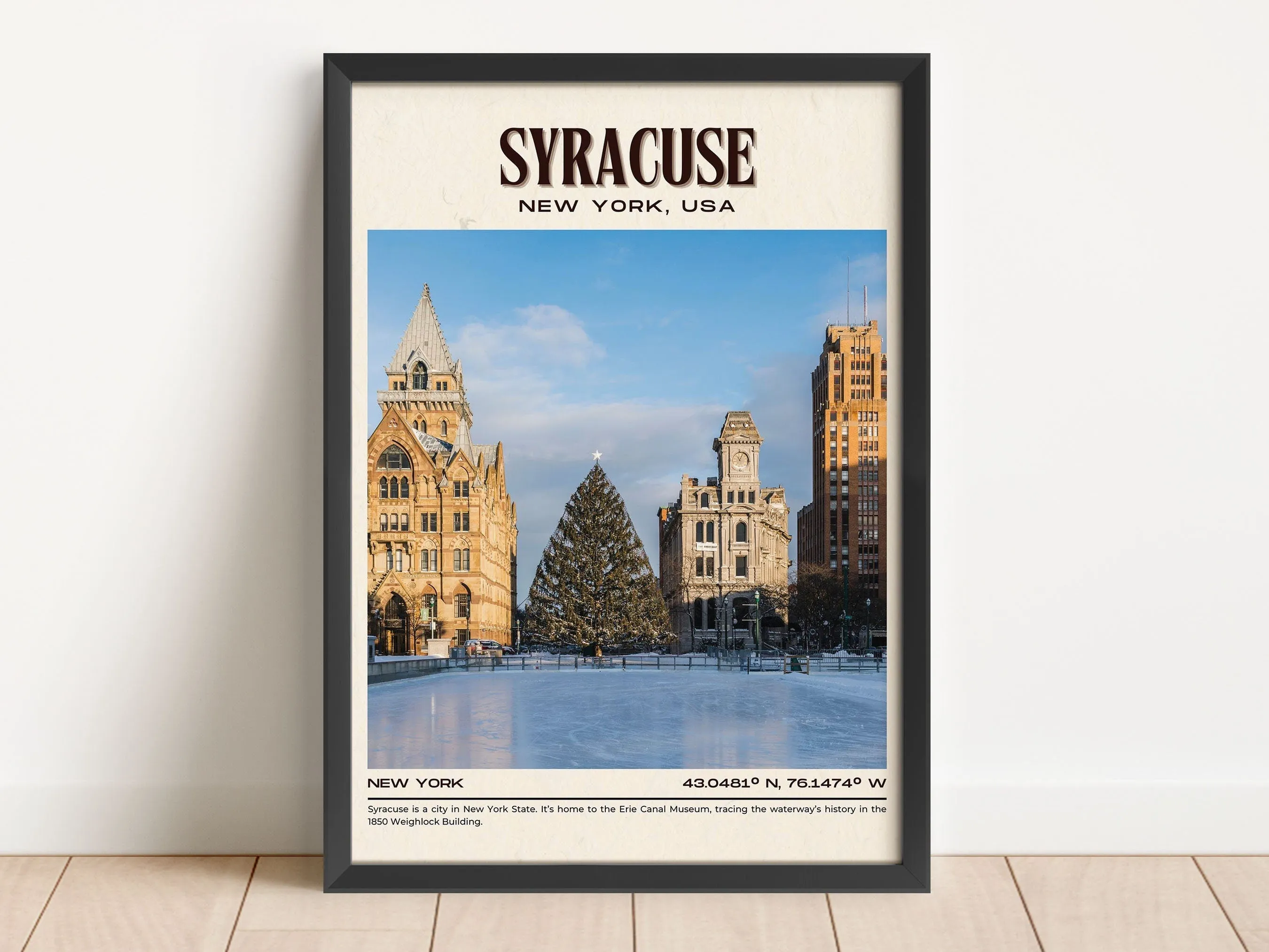 Syracuse Vintage Wall Art, New York, USA
